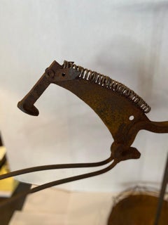 Metal Sculpture of a Horse Umbrella Stand by William Bill Heise