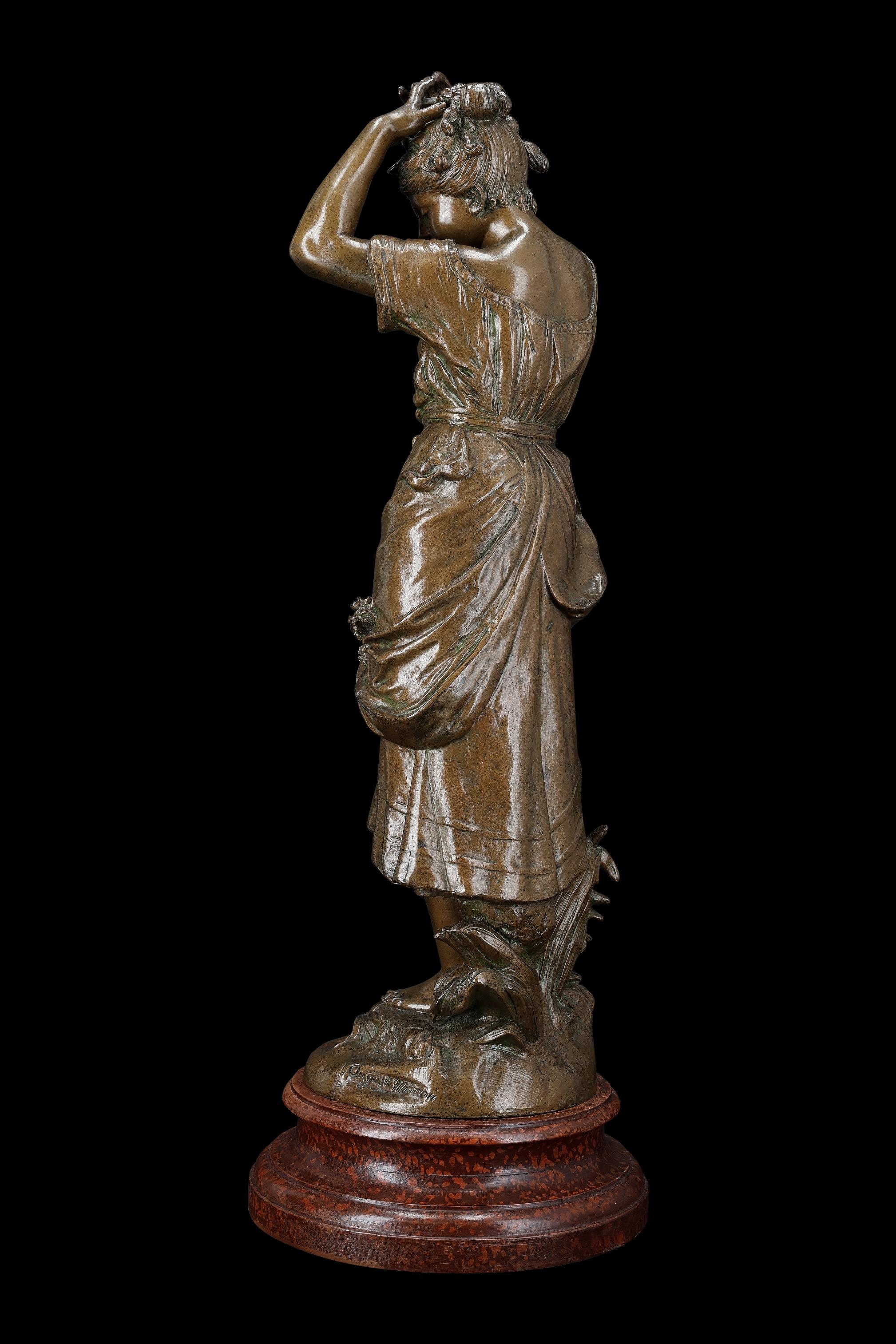 Francese Scultura in metallo 