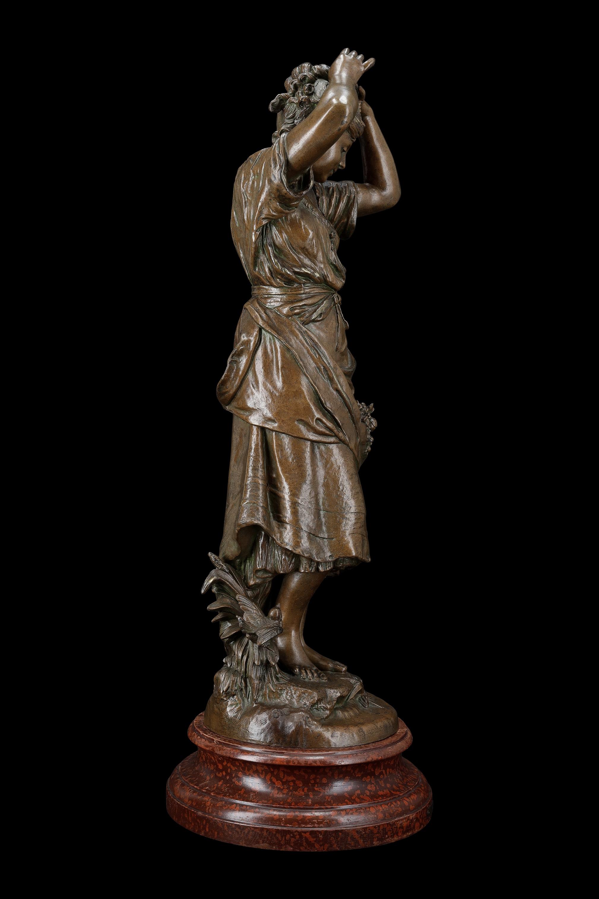 XIX secolo Scultura in metallo 