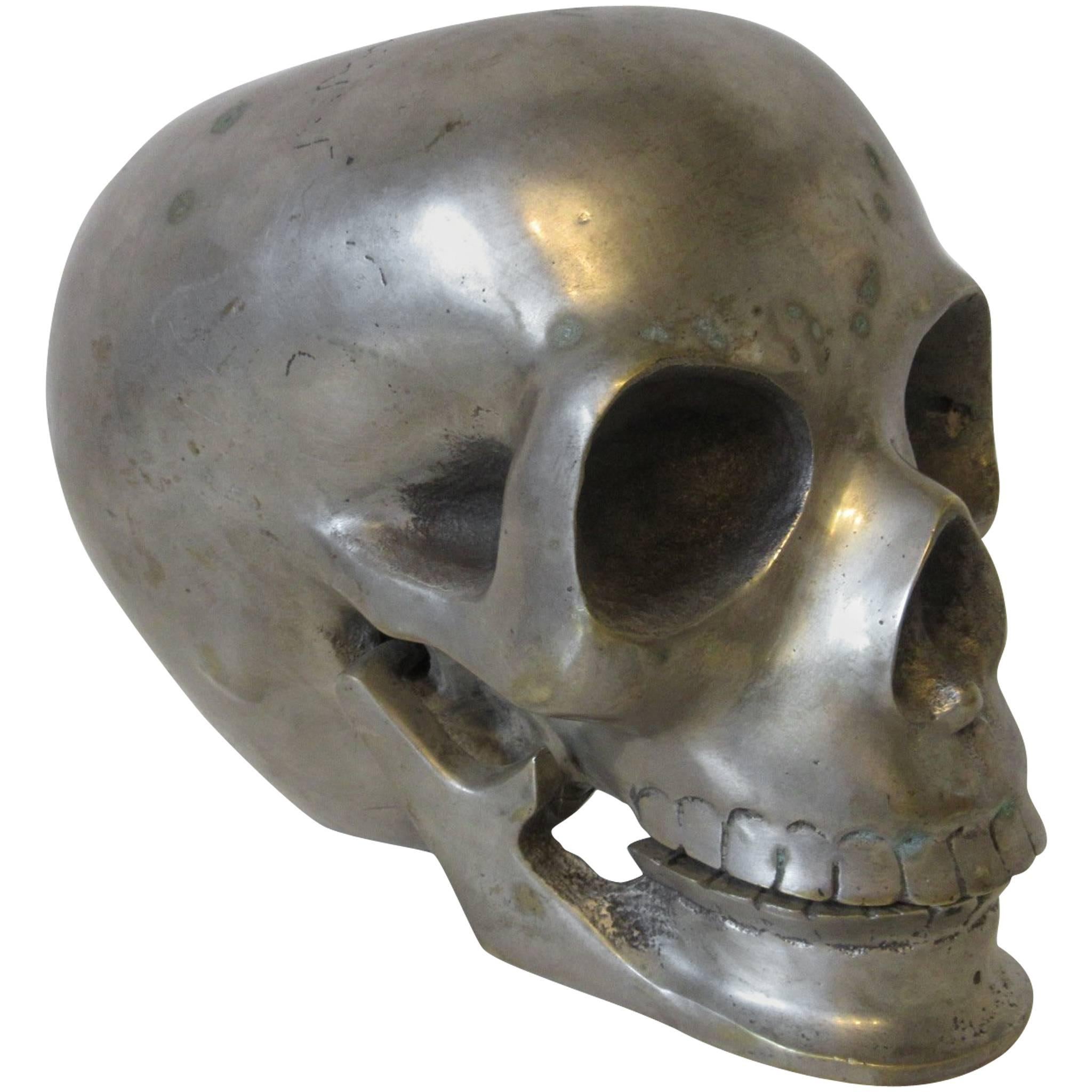 Metal Secret Society Ceremonial Skull