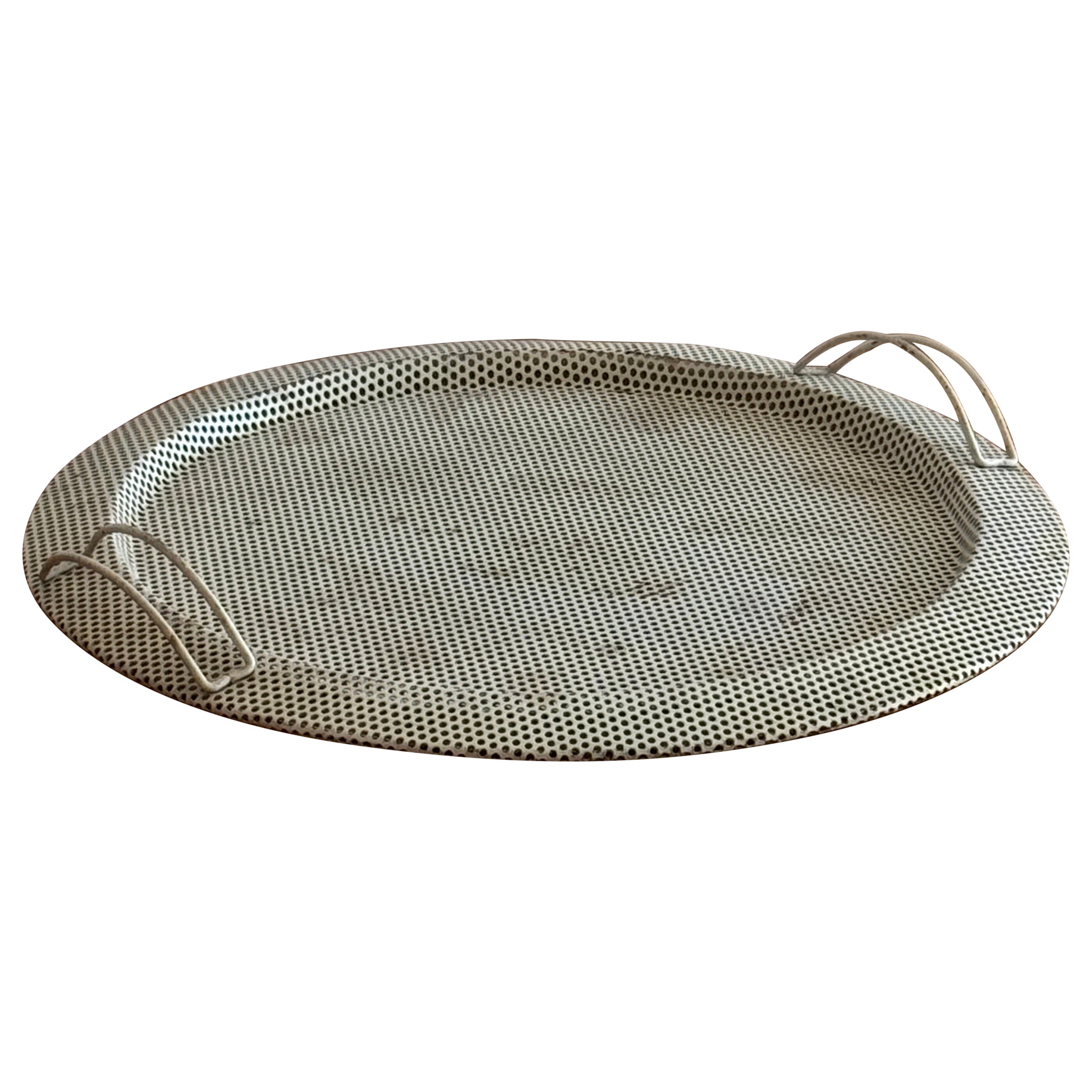Metal Serving tray Attributed to Mathieu Matégot For Sale