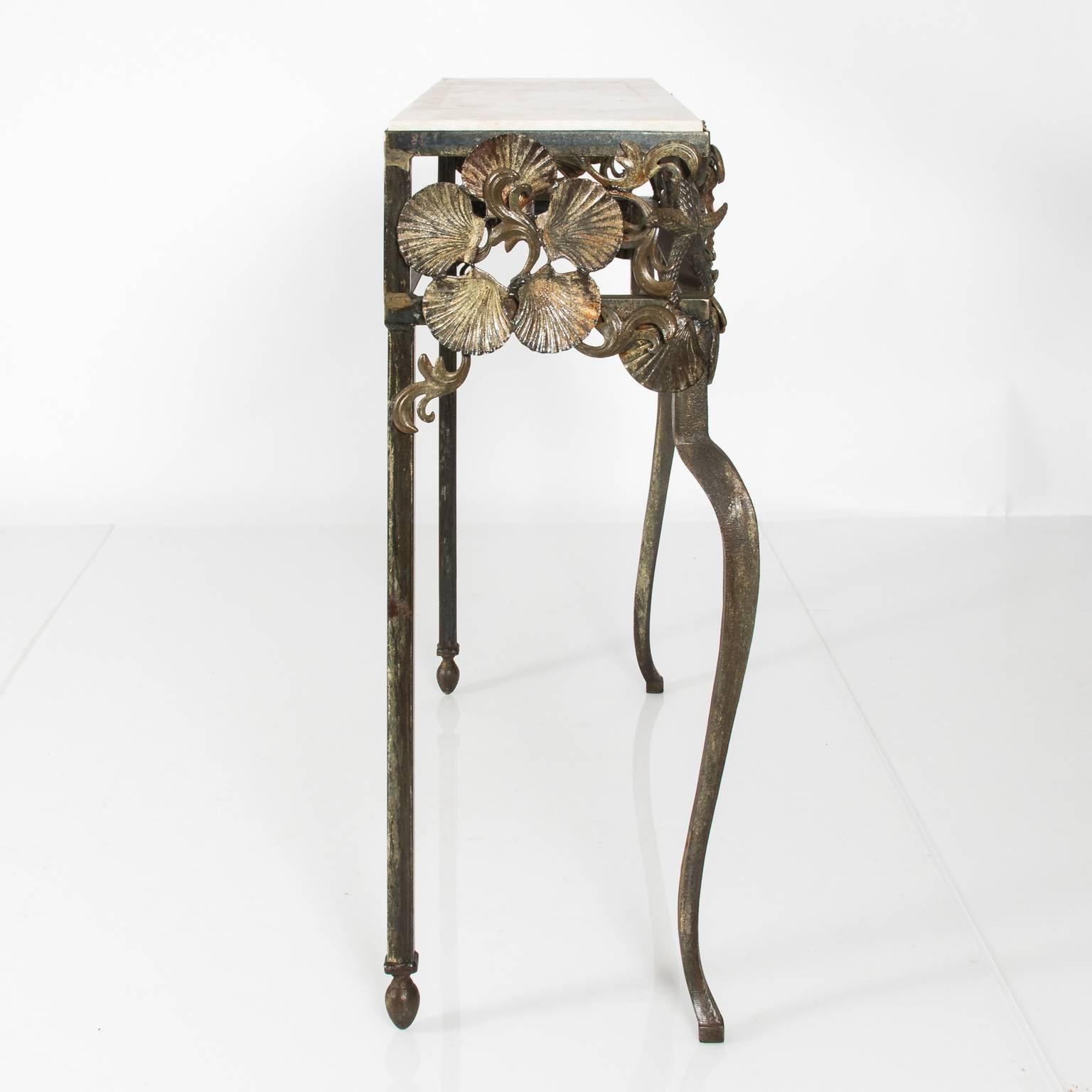 Metal Shell Console Table 1