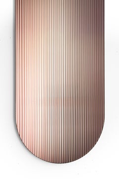 Pannello murale decorativo in vetro riflettente, Metal Art, Bronzo, di Rive Roshan