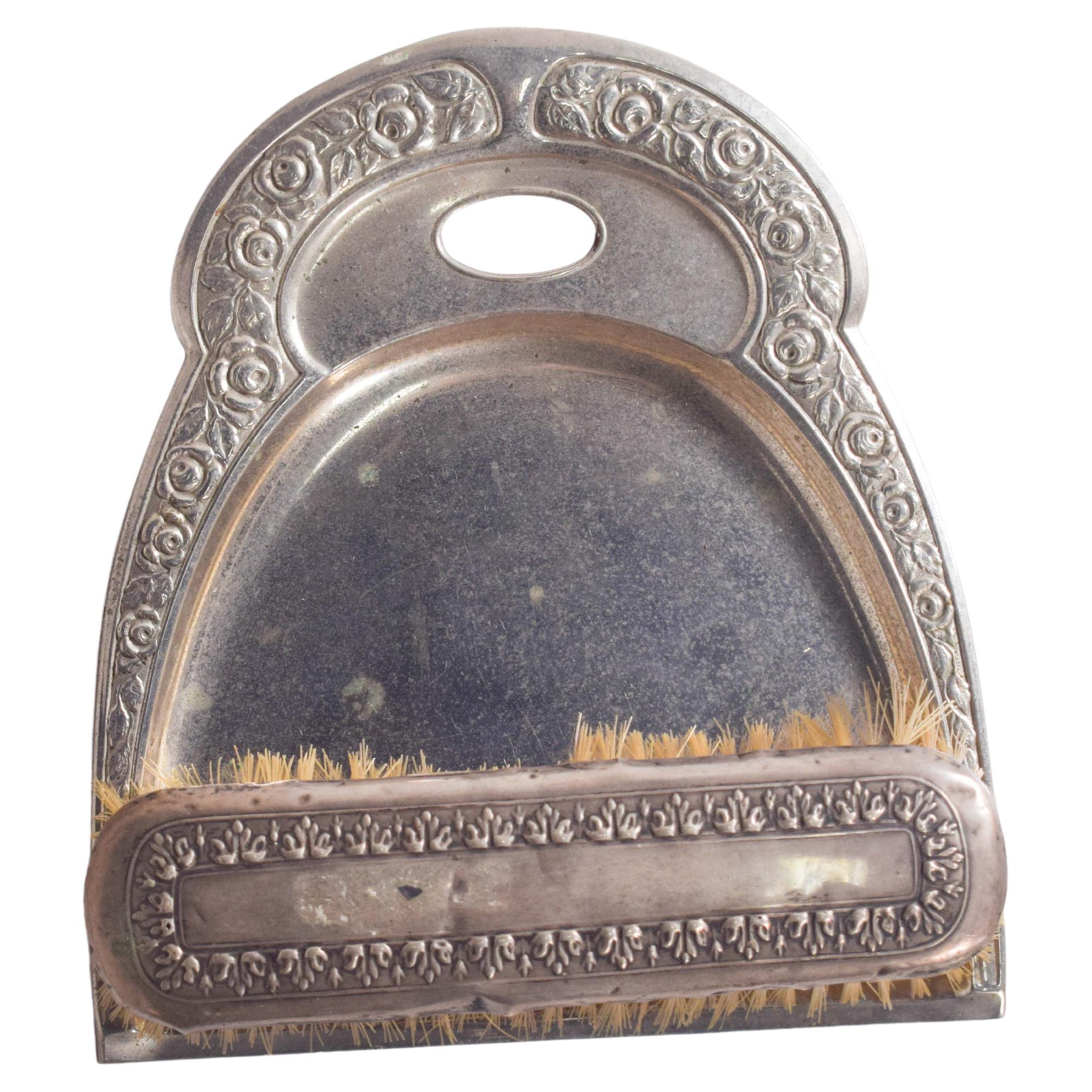 Metal Shovel and a Silver Brush, 19th Century For Sale