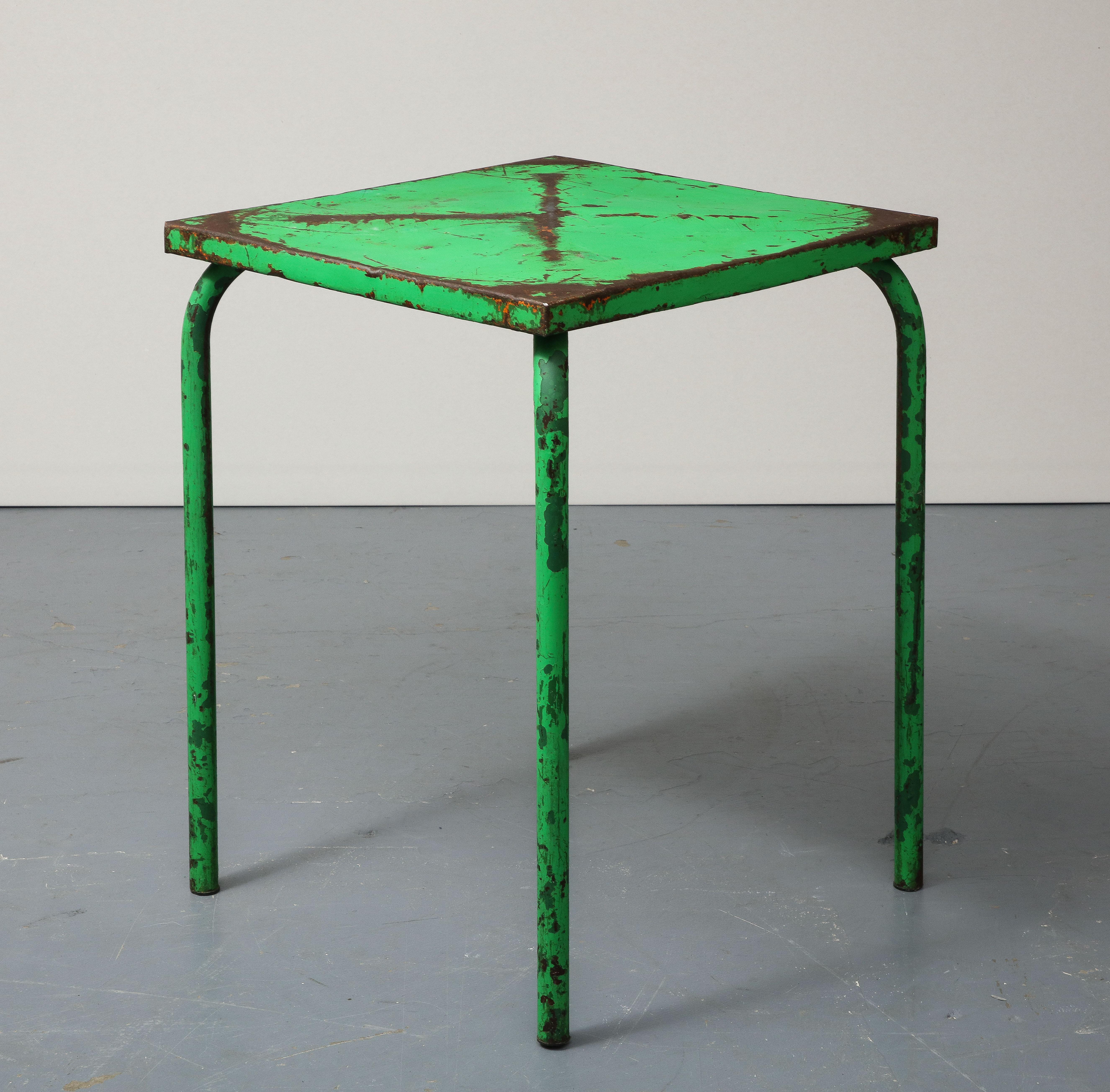 Metal Side Table by Xavier Pauchard, France, c. 1950 For Sale 4