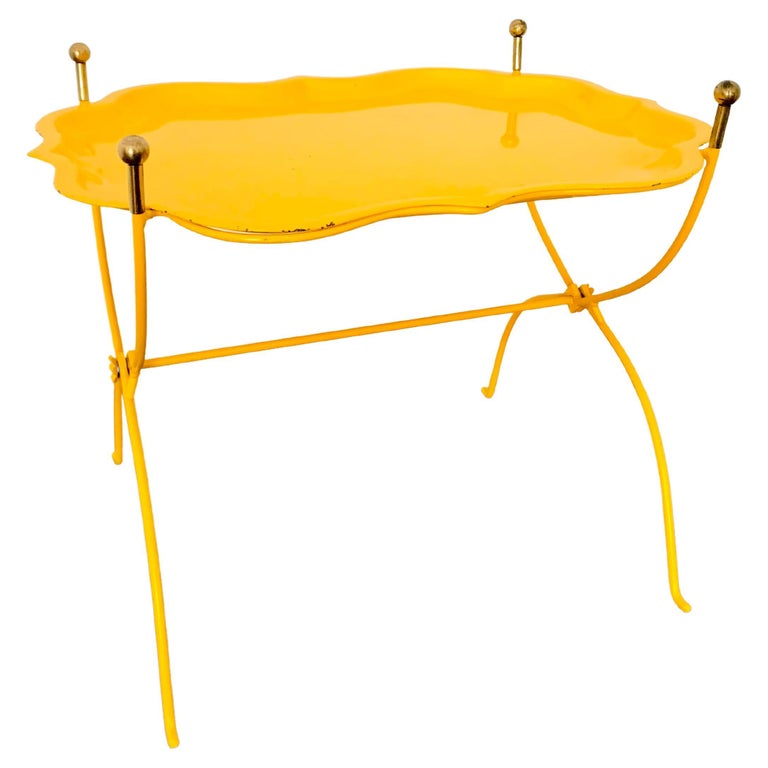 Metal Side Table For Sale at 1stDibs