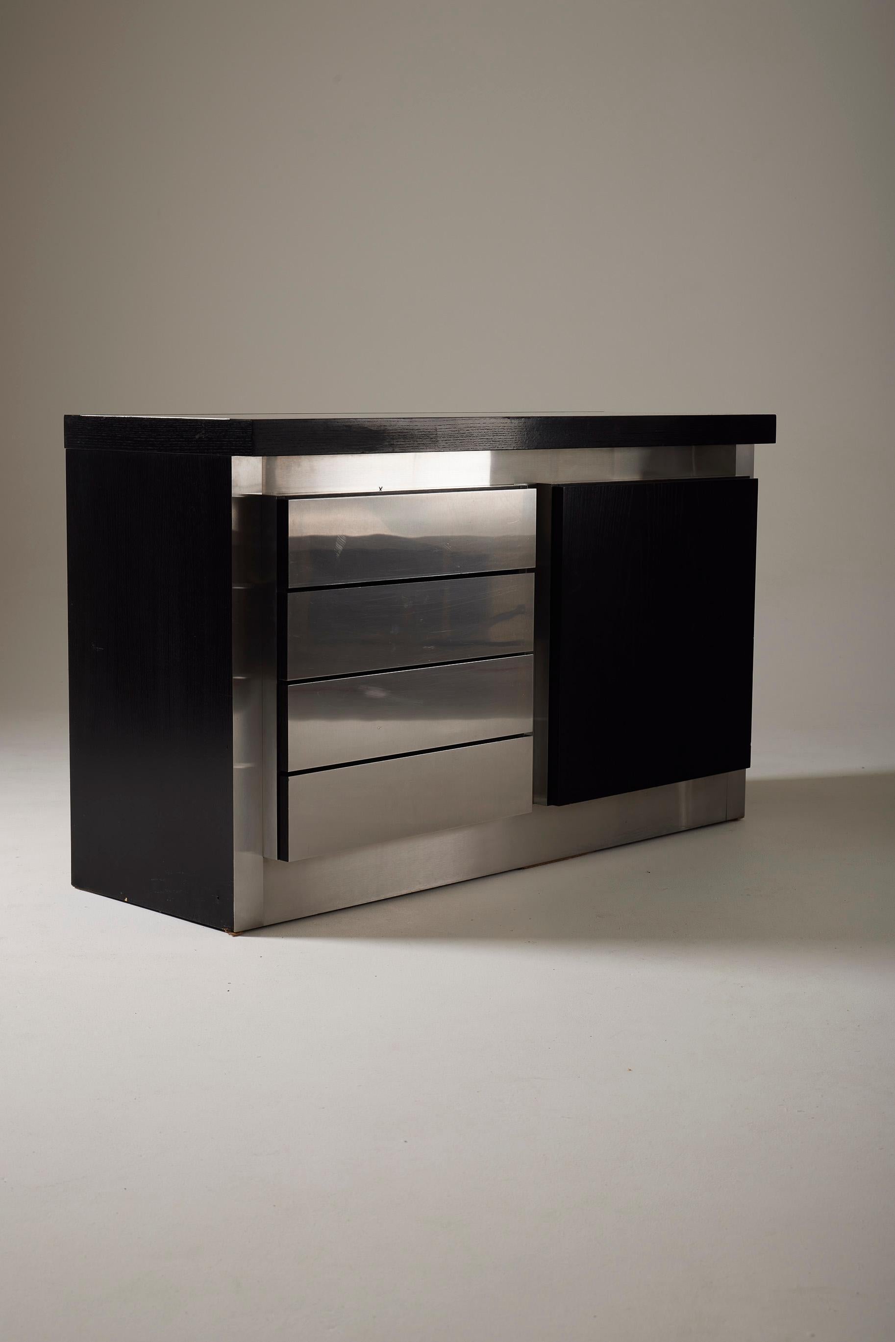  Metal sideboard by Lodovico Acerbis For Sale 8