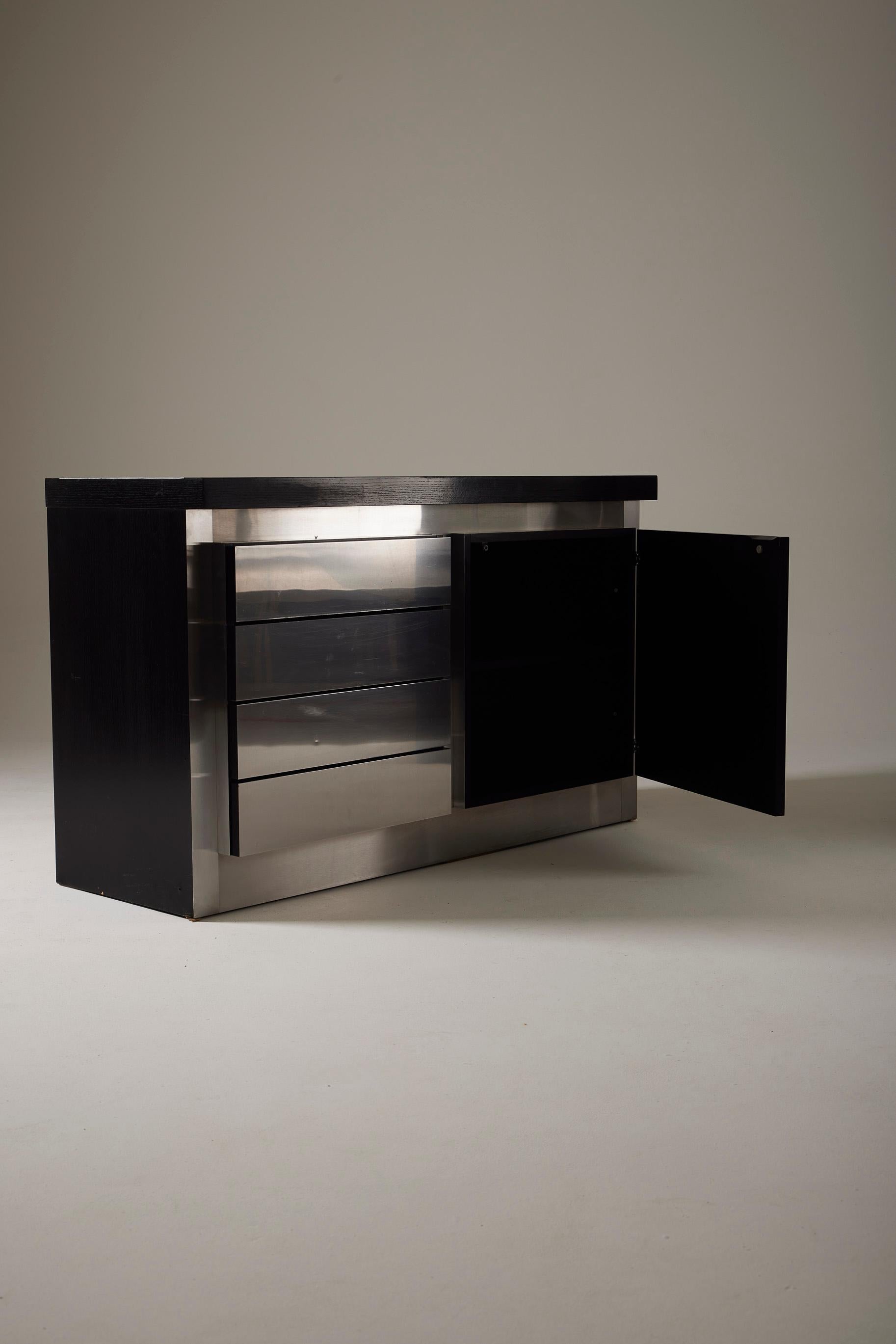  Metal sideboard by Lodovico Acerbis For Sale 9