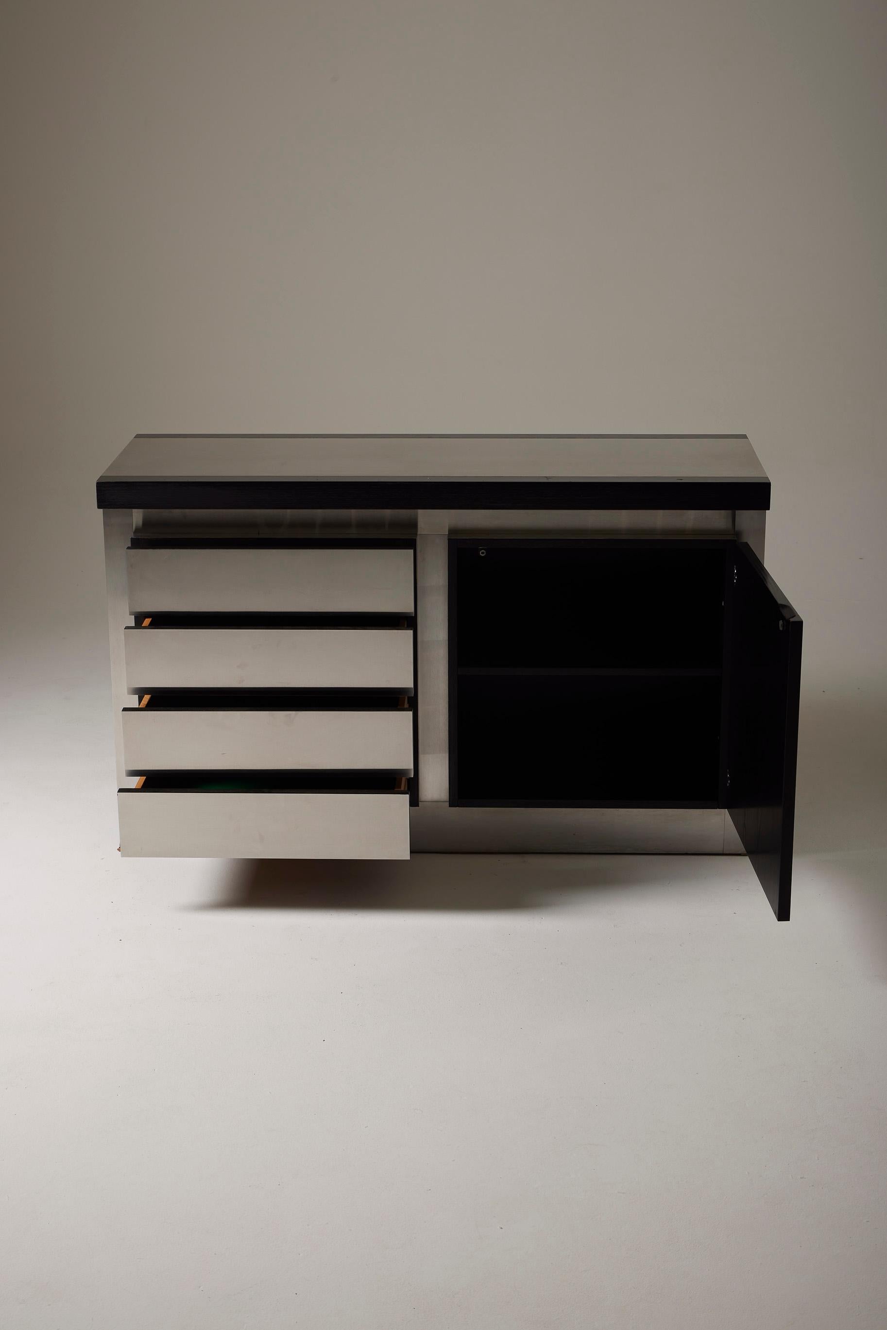  Metal sideboard by Lodovico Acerbis For Sale 11