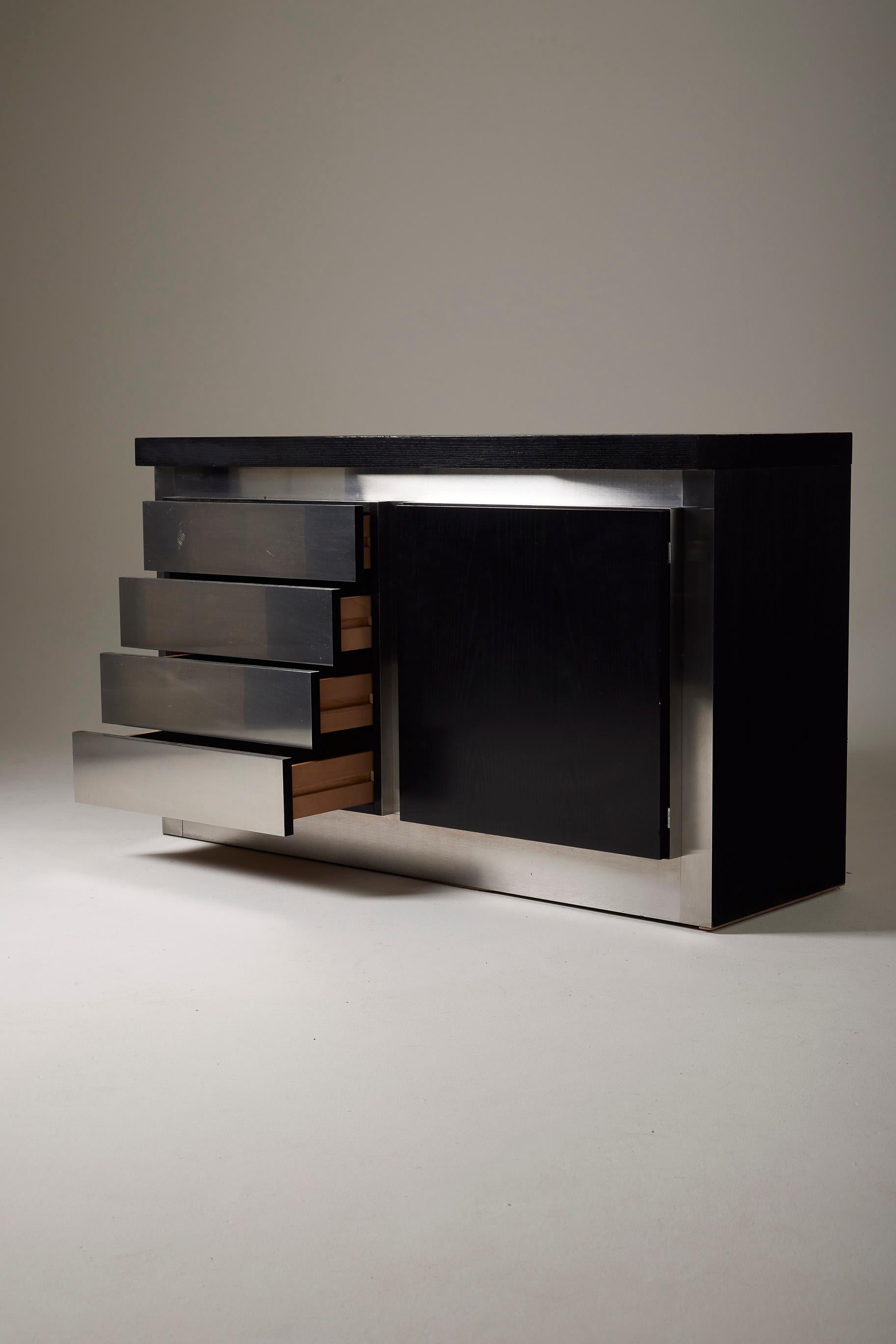 20th Century  Metal sideboard by Lodovico Acerbis