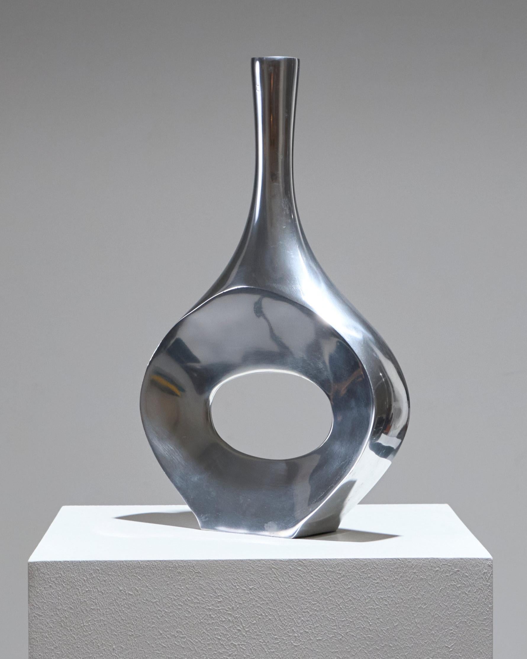 Metal Soliflore Vase, 1980s For Sale 2