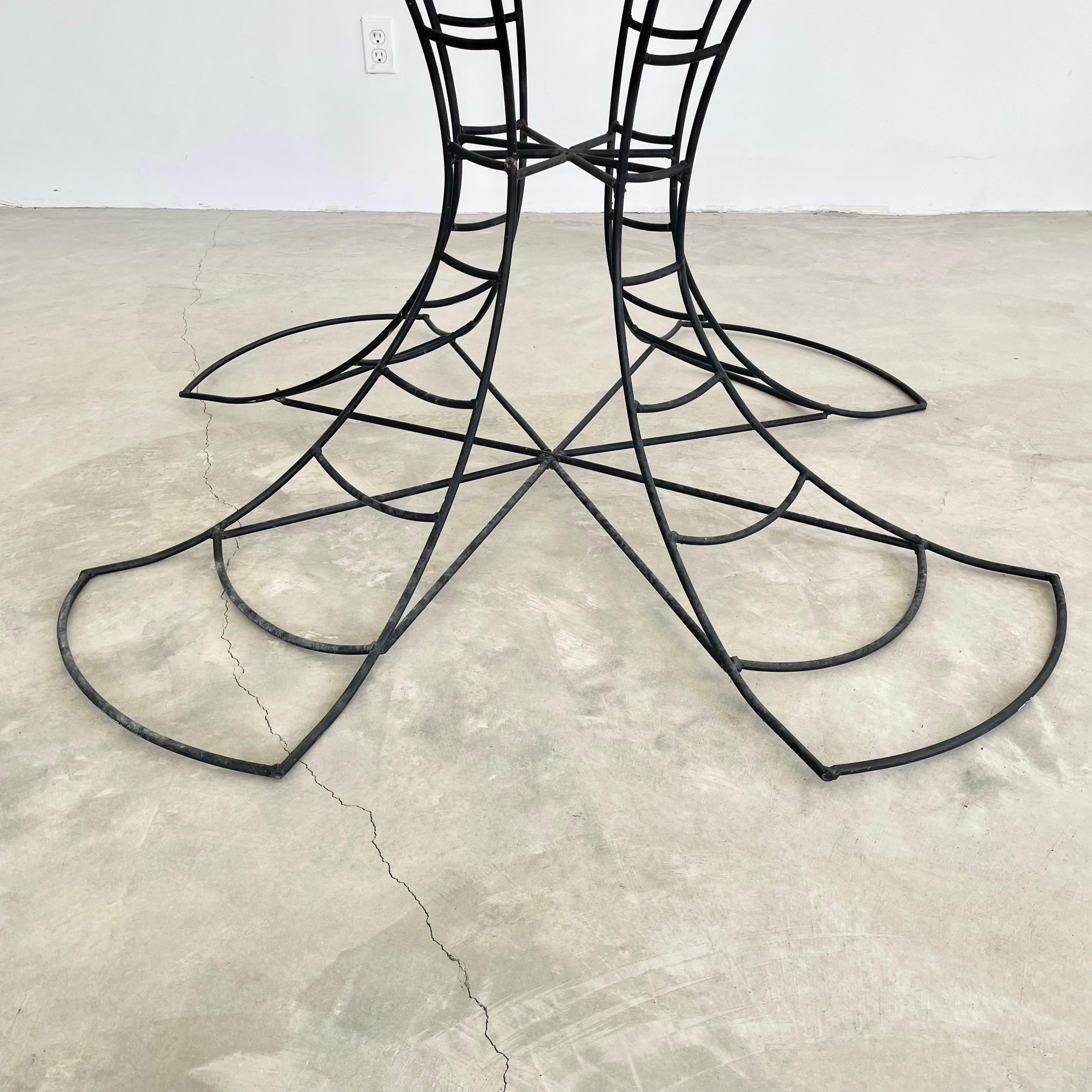 Metal Spider Web Table, 1980s USA For Sale 5