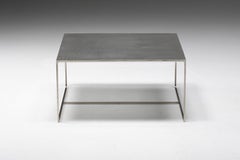 Metal Square Coffee Table 'Duchamp' by Rodolfo Dordoni for Minotti, Italy, 1990s