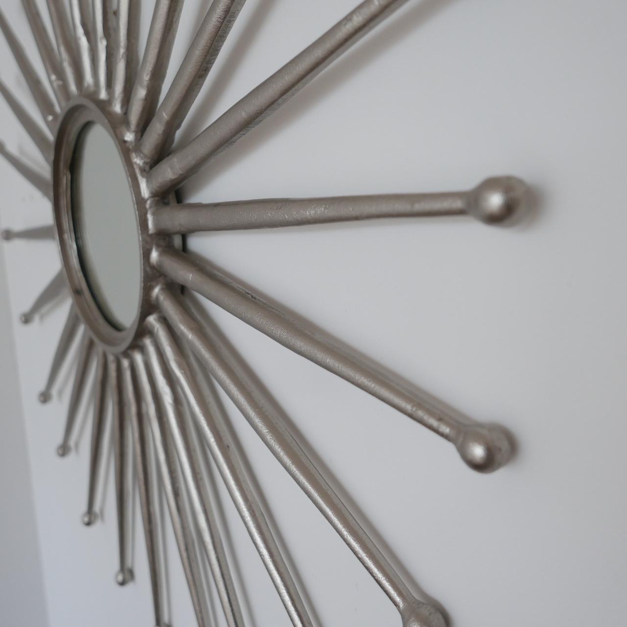 Mid-20th Century Metal Starburst 20th Century French Mirror For Sale