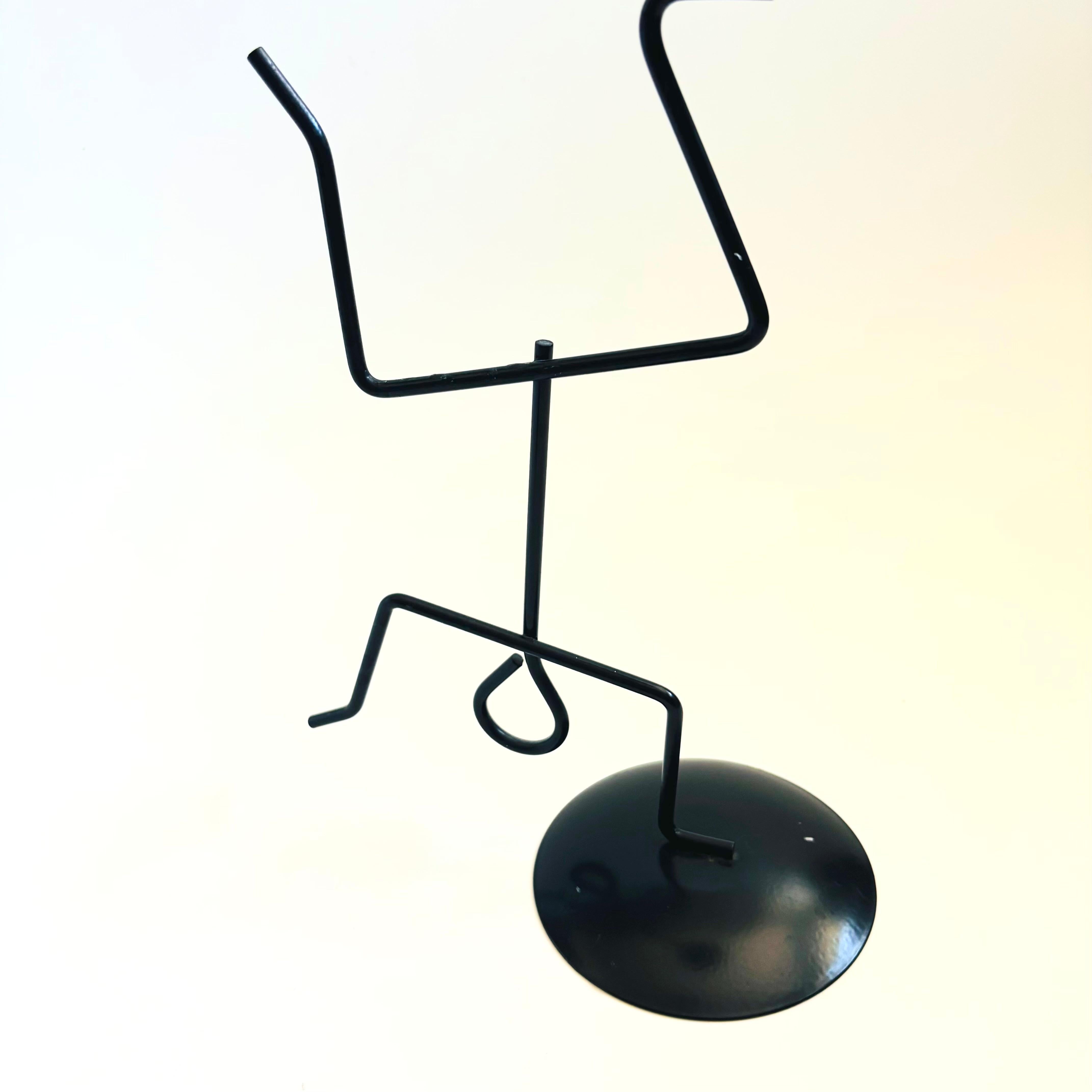 Metal Stick Person Candle Holders - Set of 2 For Sale 1
