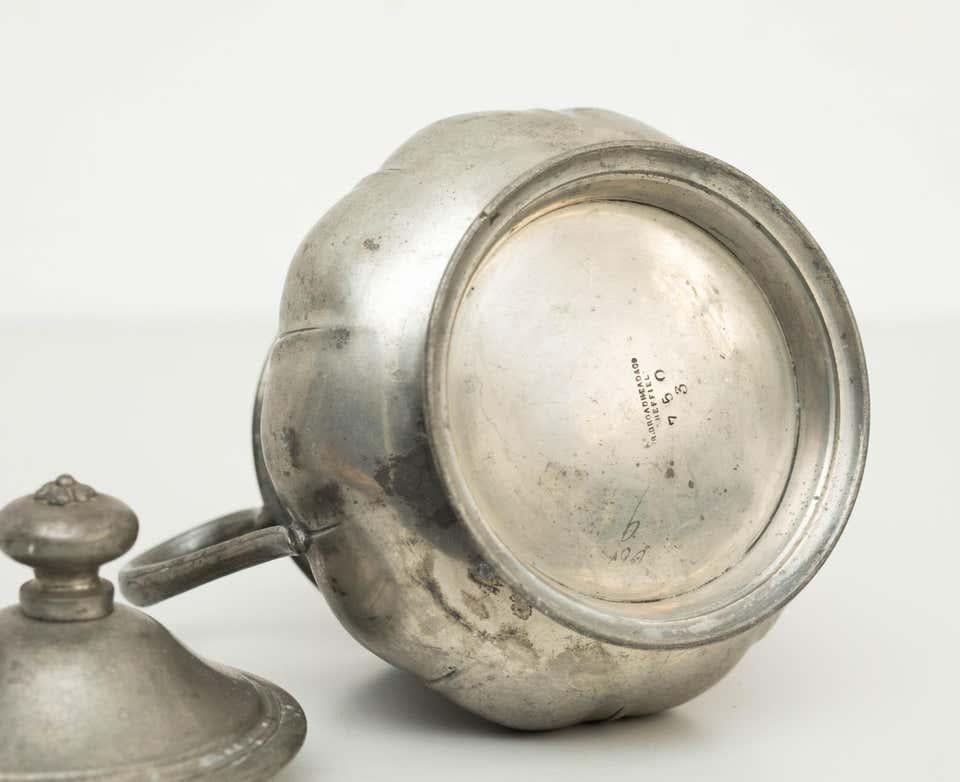 Metal Sugar Bowl, circa 1930 For Sale 2