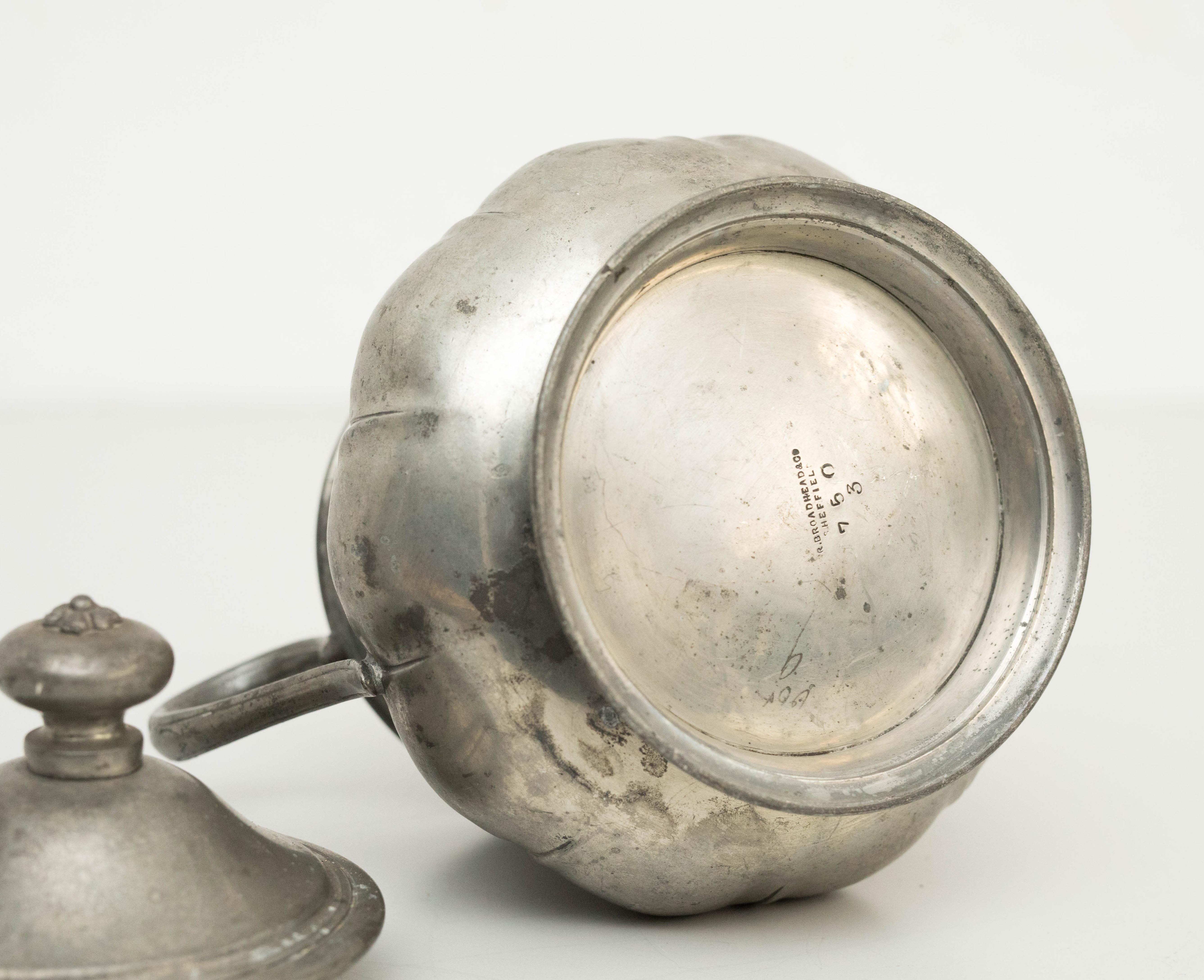 Metal Sugar Bowl, circa 1930 3