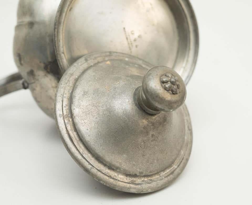 Metal Sugar Bowl, circa 1930 For Sale 3