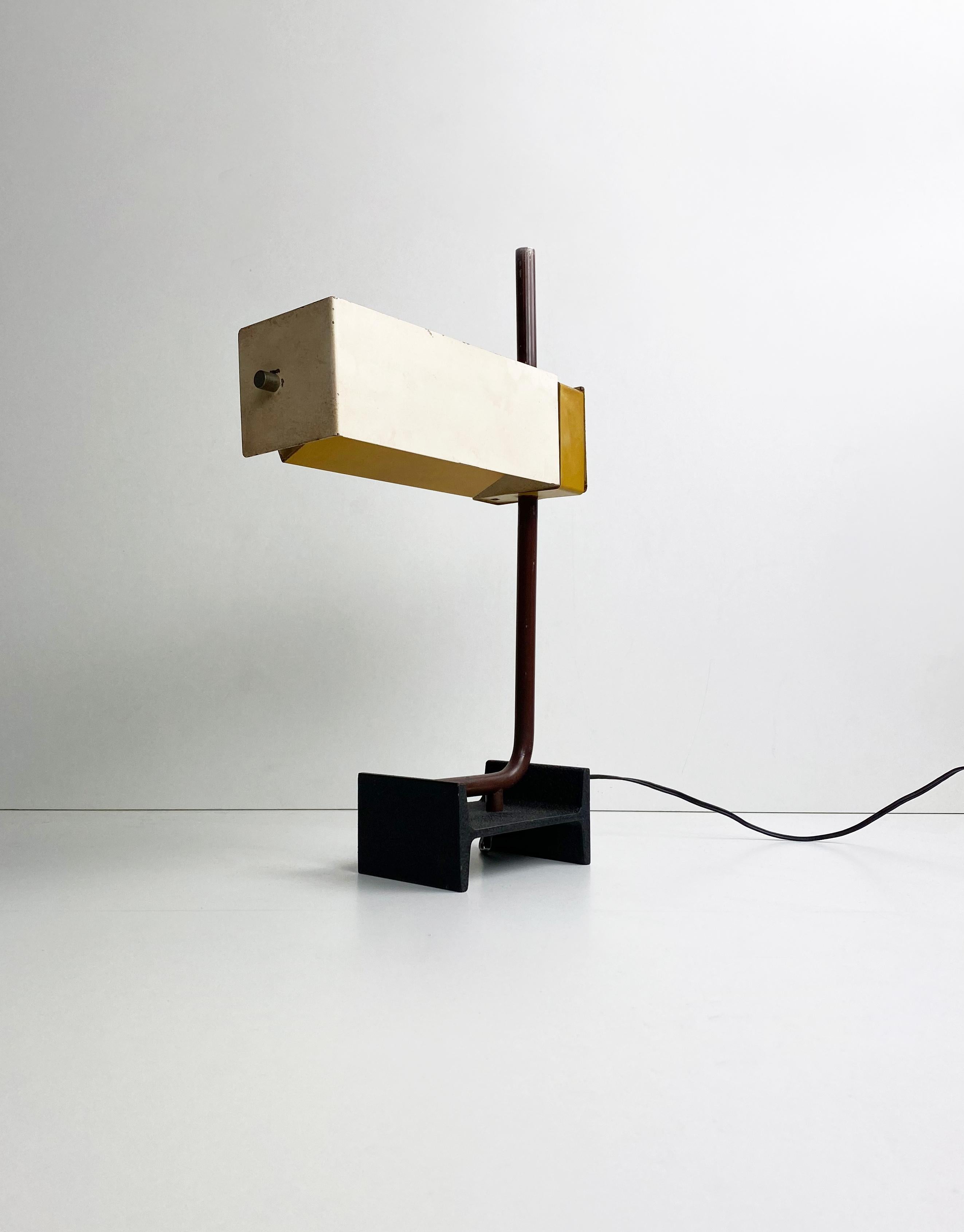 Mid-Century Modern Metal Table Lamp by Goffredo Reggiani for Reggiani, Italy, c.1960