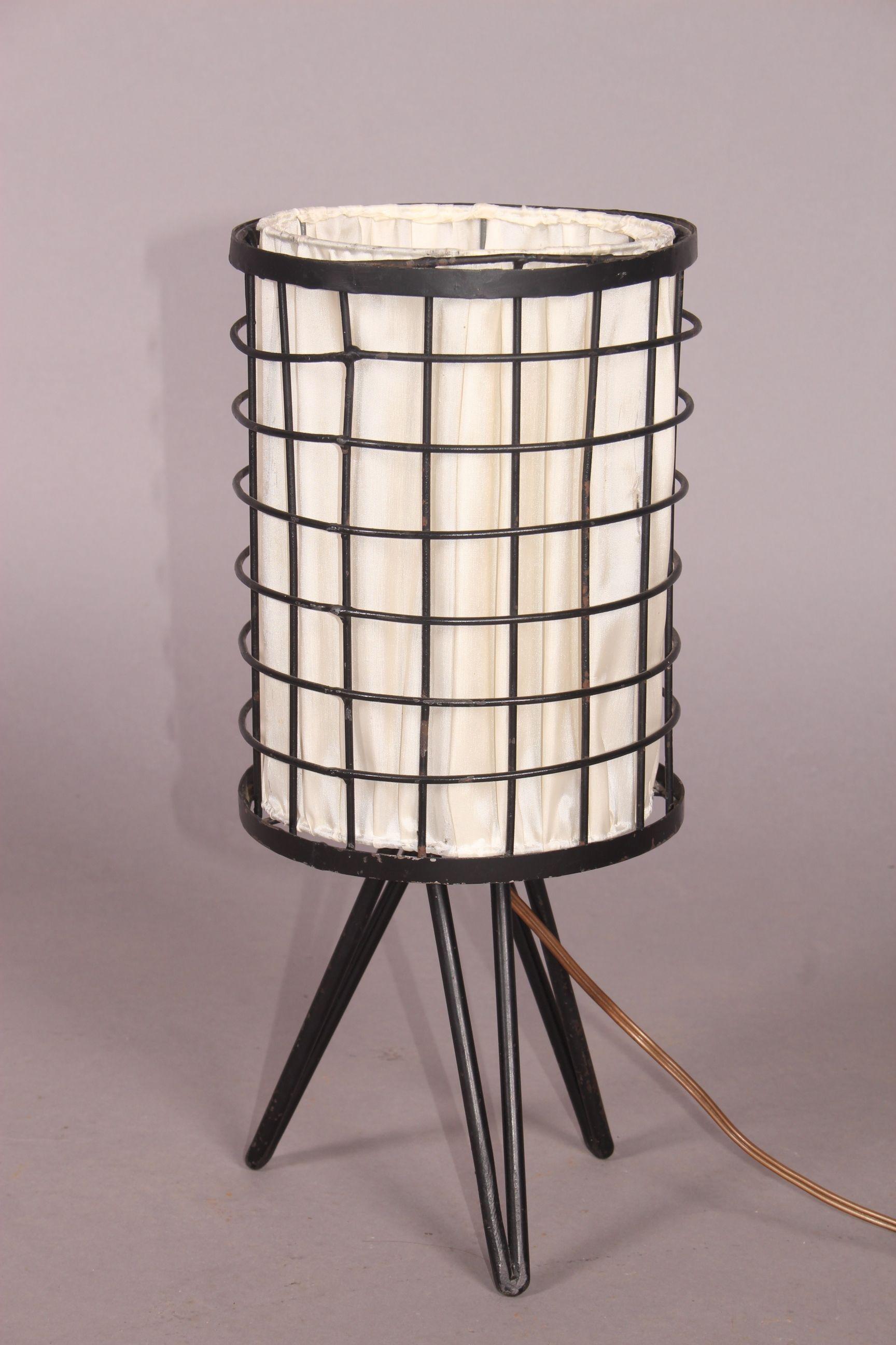 French metal table lamp.
