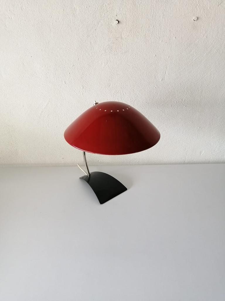 Metal Table Lamp Model 6840 by Christian Dell for Kaiser Leuchten, 1960s For Sale 1