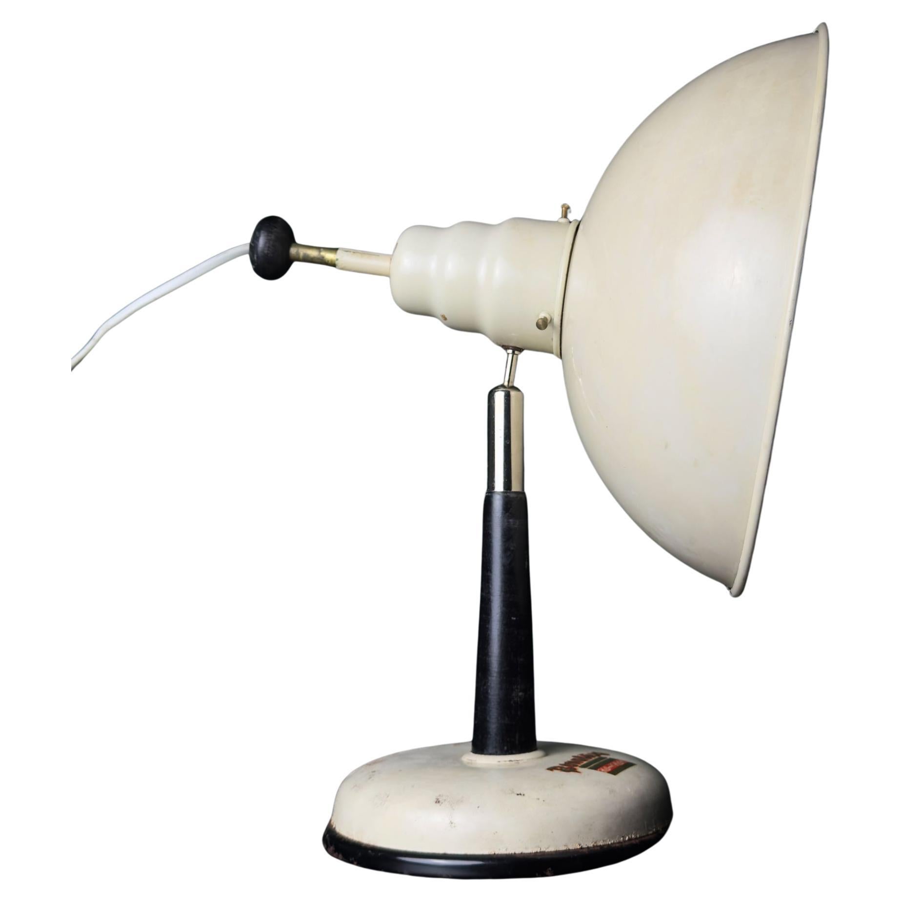 Lampe de table en métal, Vintage 1960s, Autriche