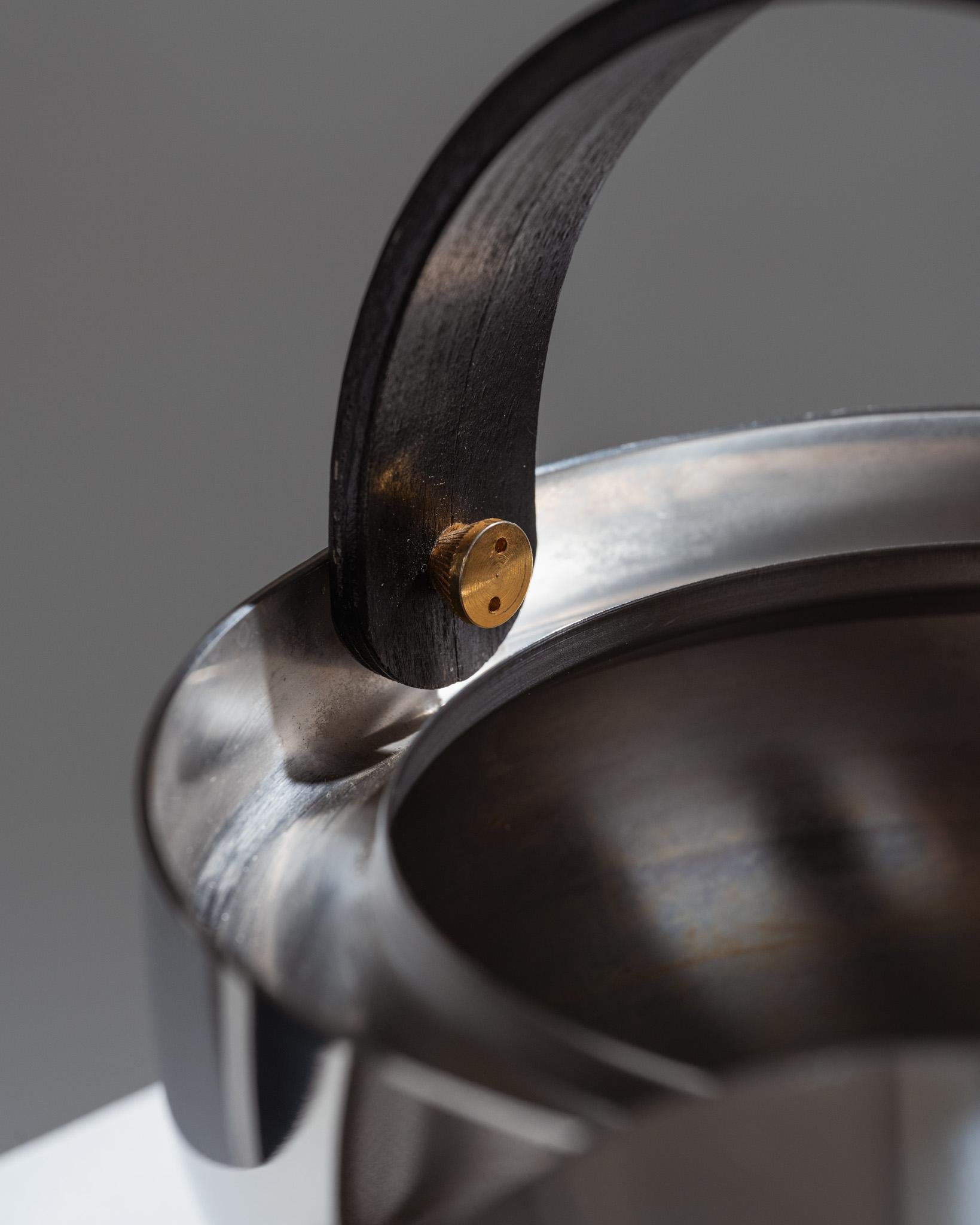 Metal teapot by Bodum, designed by Carsten Jørgensen, 1980s For Sale 4
