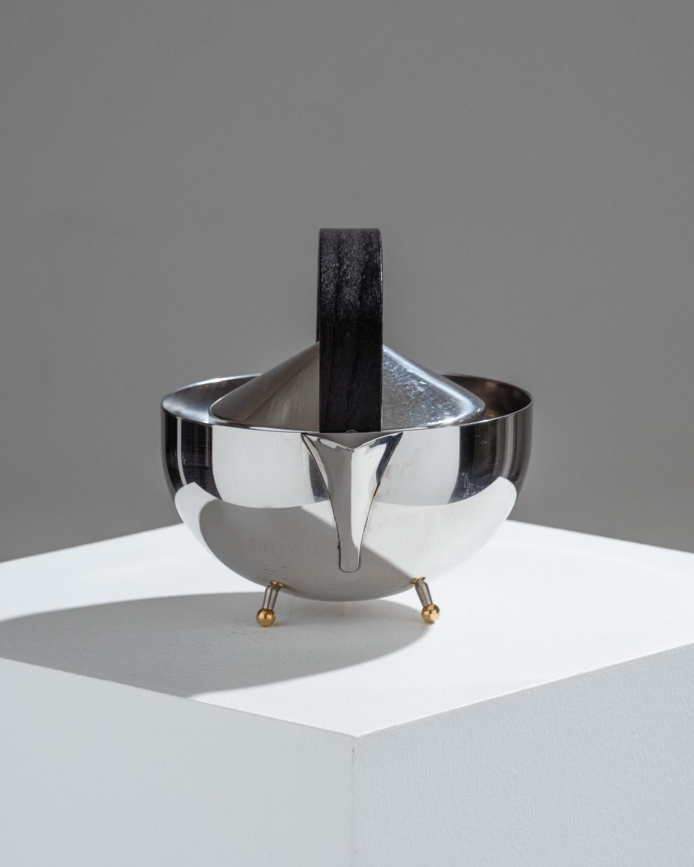 Modern Metal teapot by Bodum, designed by Carsten Jørgensen, 1980s For Sale
