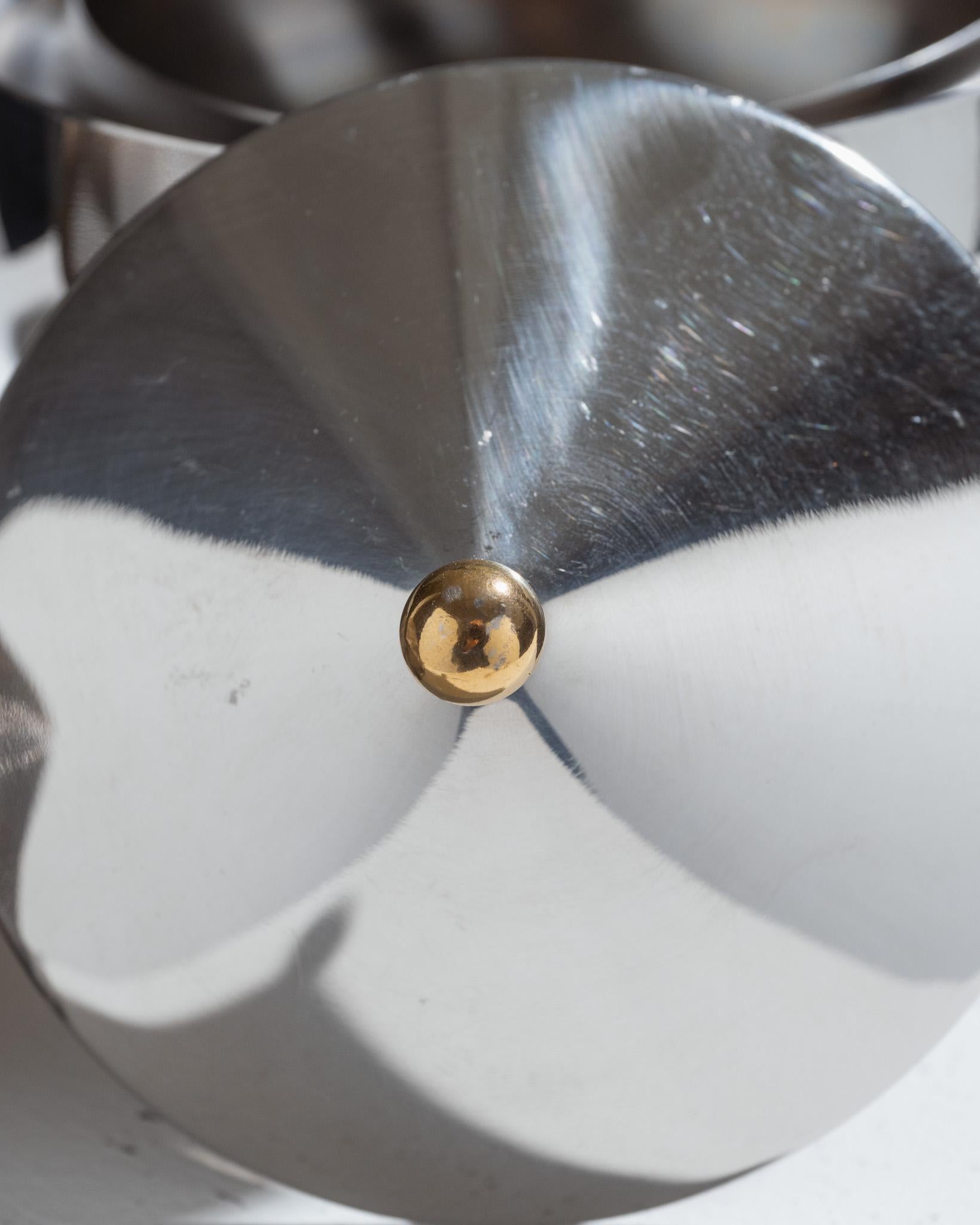 Metal teapot by Bodum, designed by Carsten Jørgensen, 1980s For Sale 2