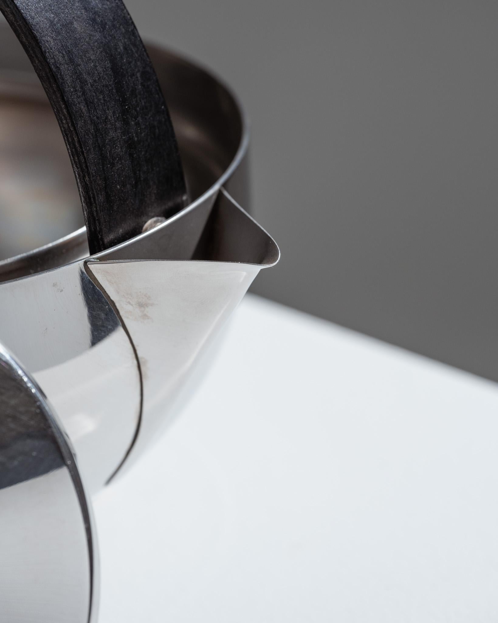 Metal teapot by Bodum, designed by Carsten Jørgensen, 1980s For Sale 3