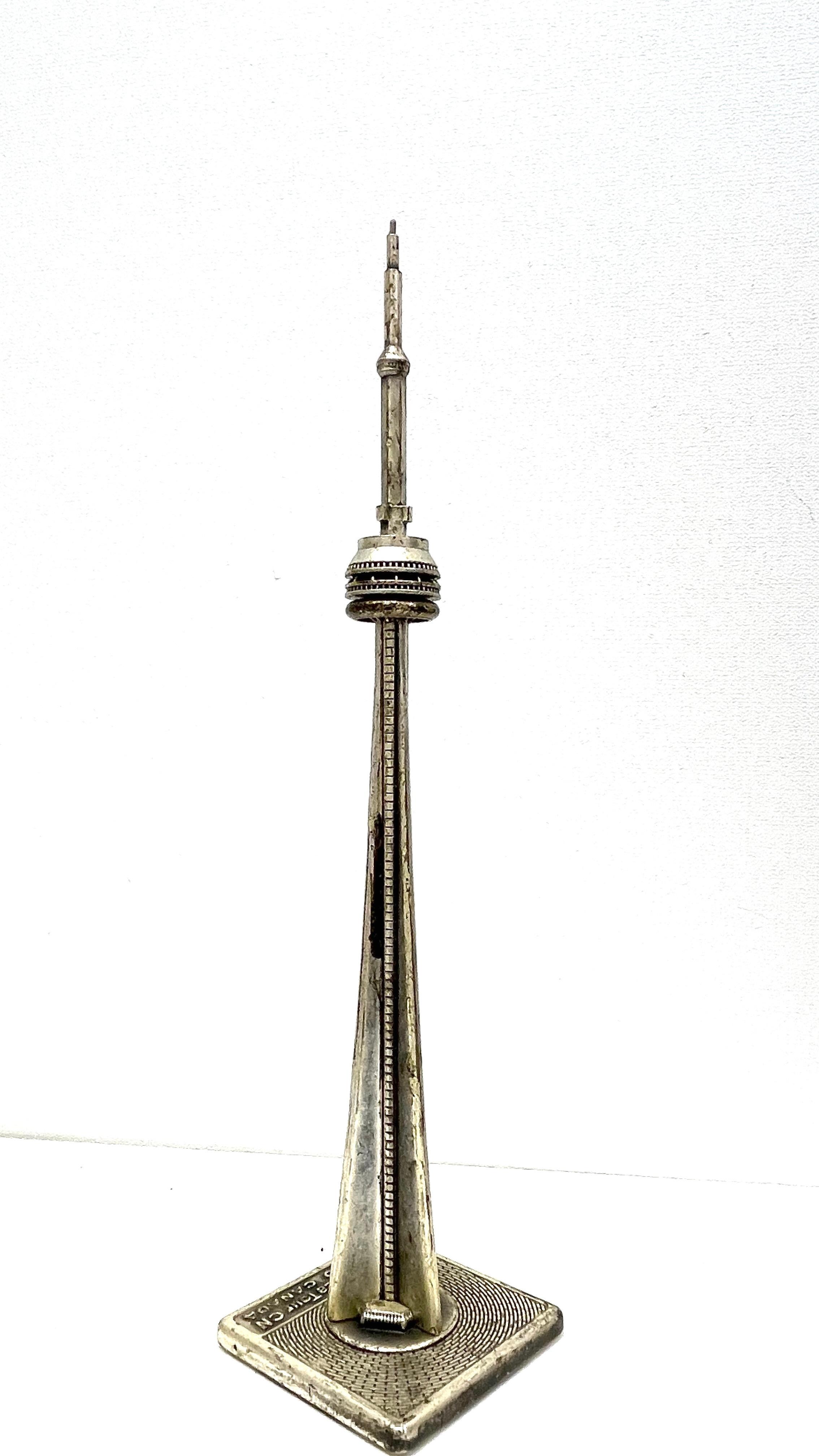 Canadian Metal Toronto Tower Scale Design Models, Vintage Canada For Sale