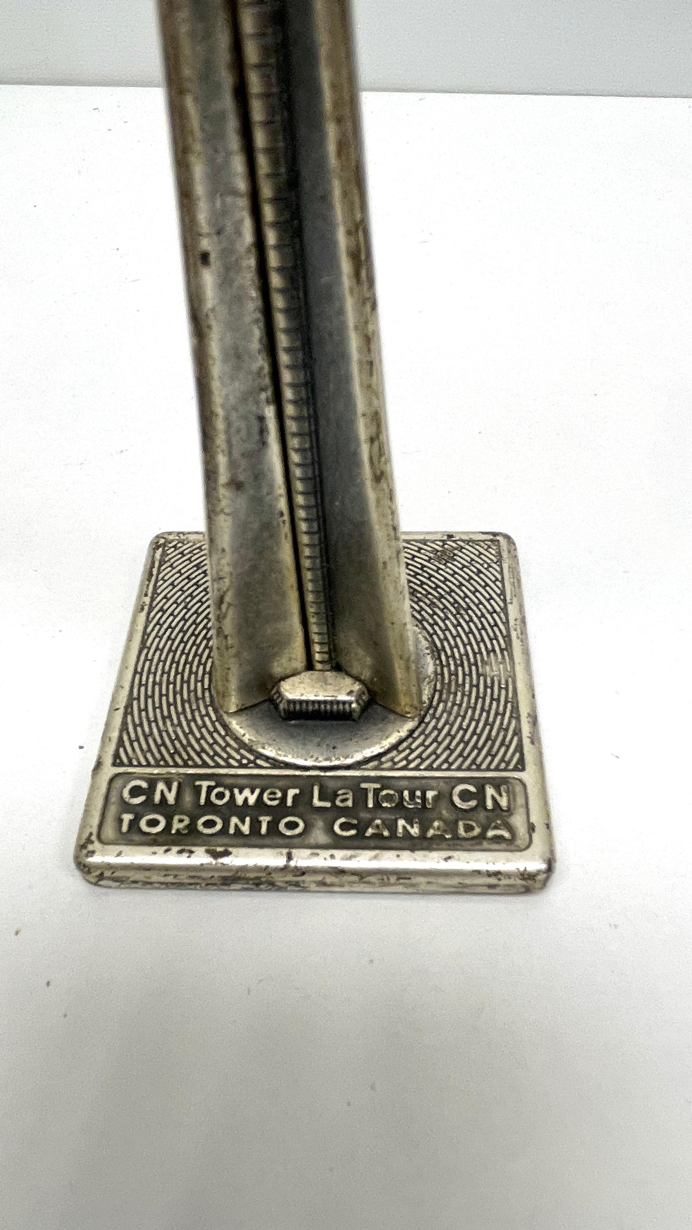 Toronto Tower Scale Design-Modelle aus Metall, Kanada, Vintage (Ende des 20. Jahrhunderts)