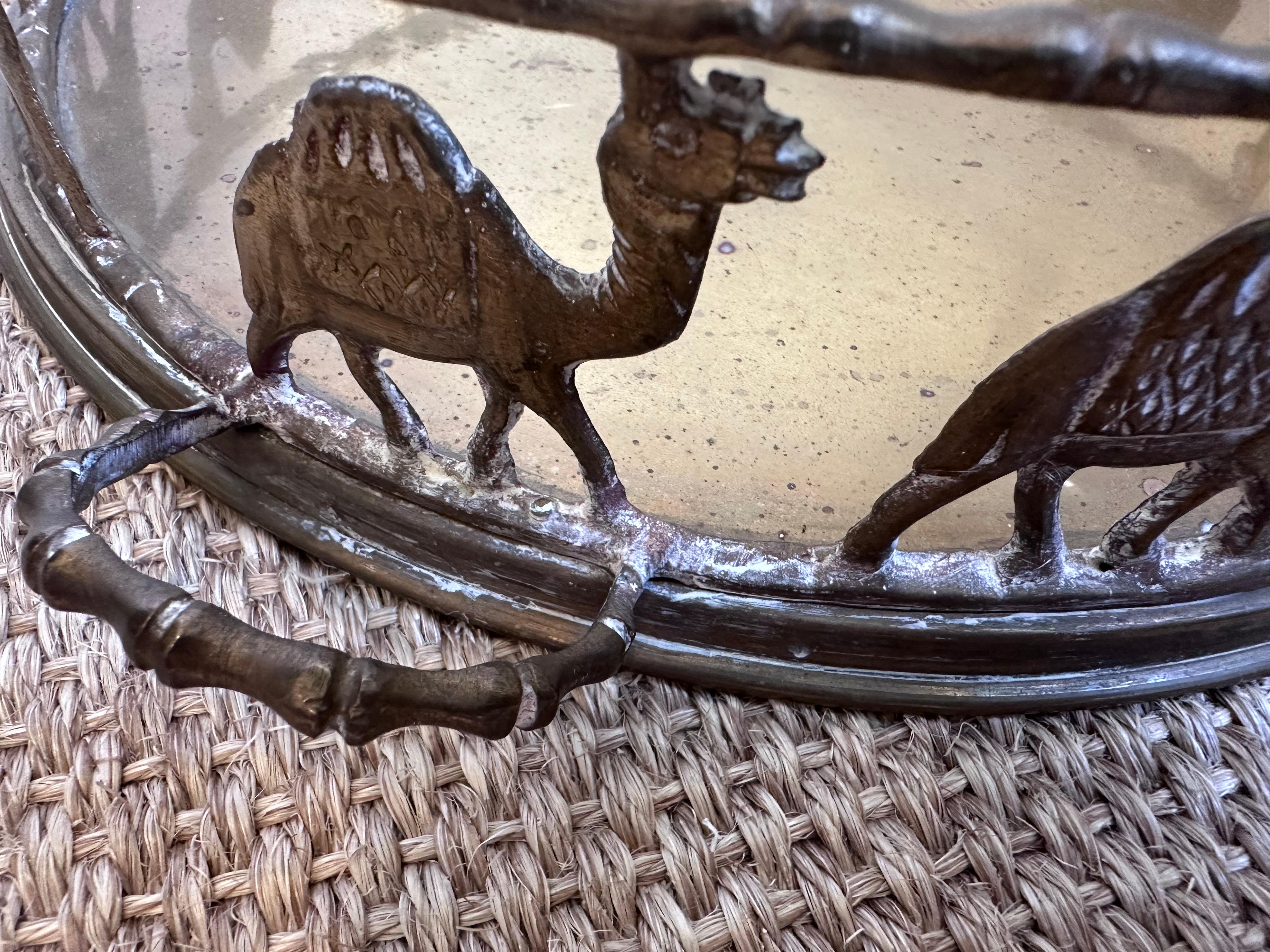 Metal Tray with Individual Camel Cutouts For Sale 4