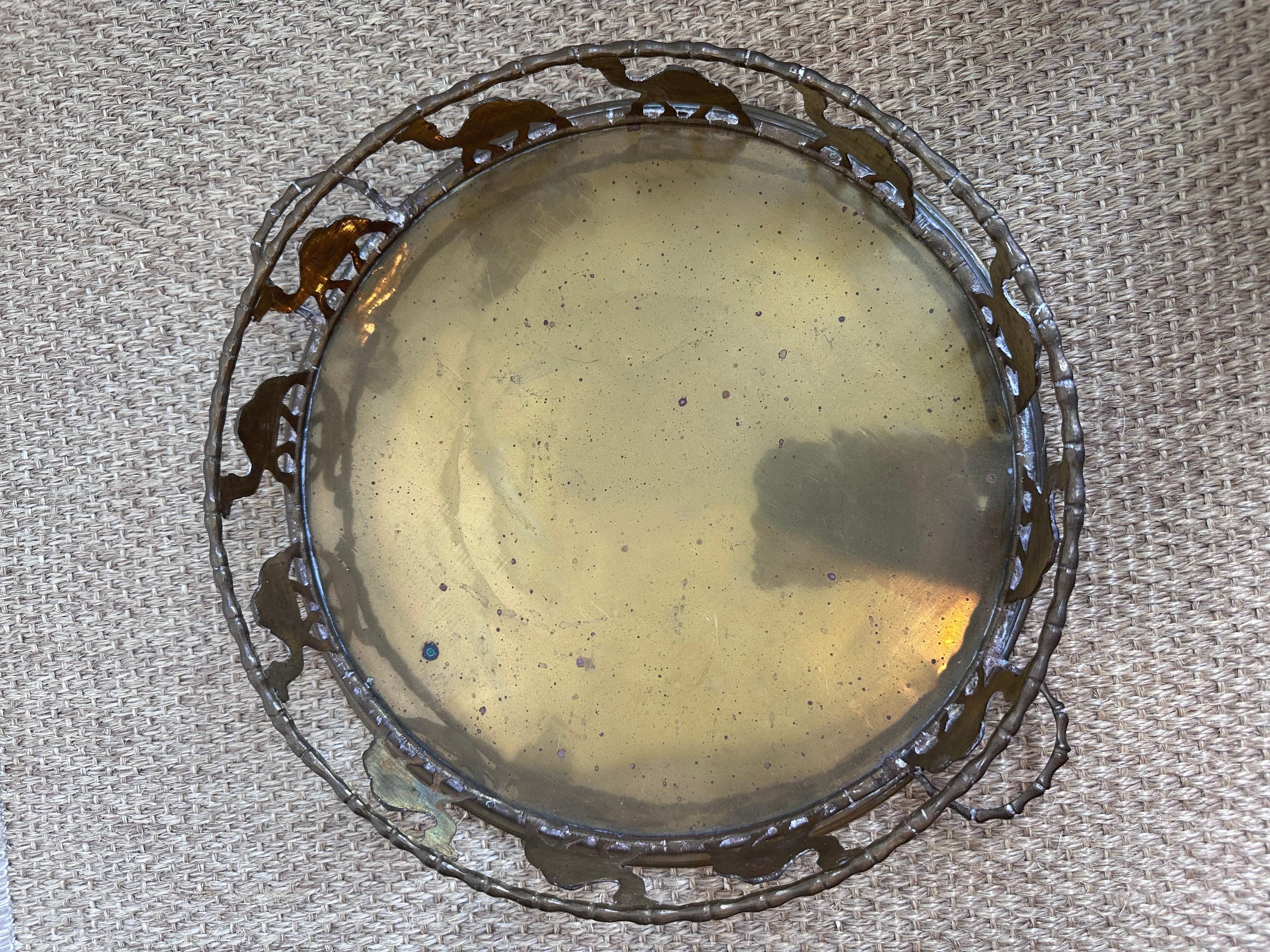 Metal Tray with Individual Camel Cutouts For Sale 5