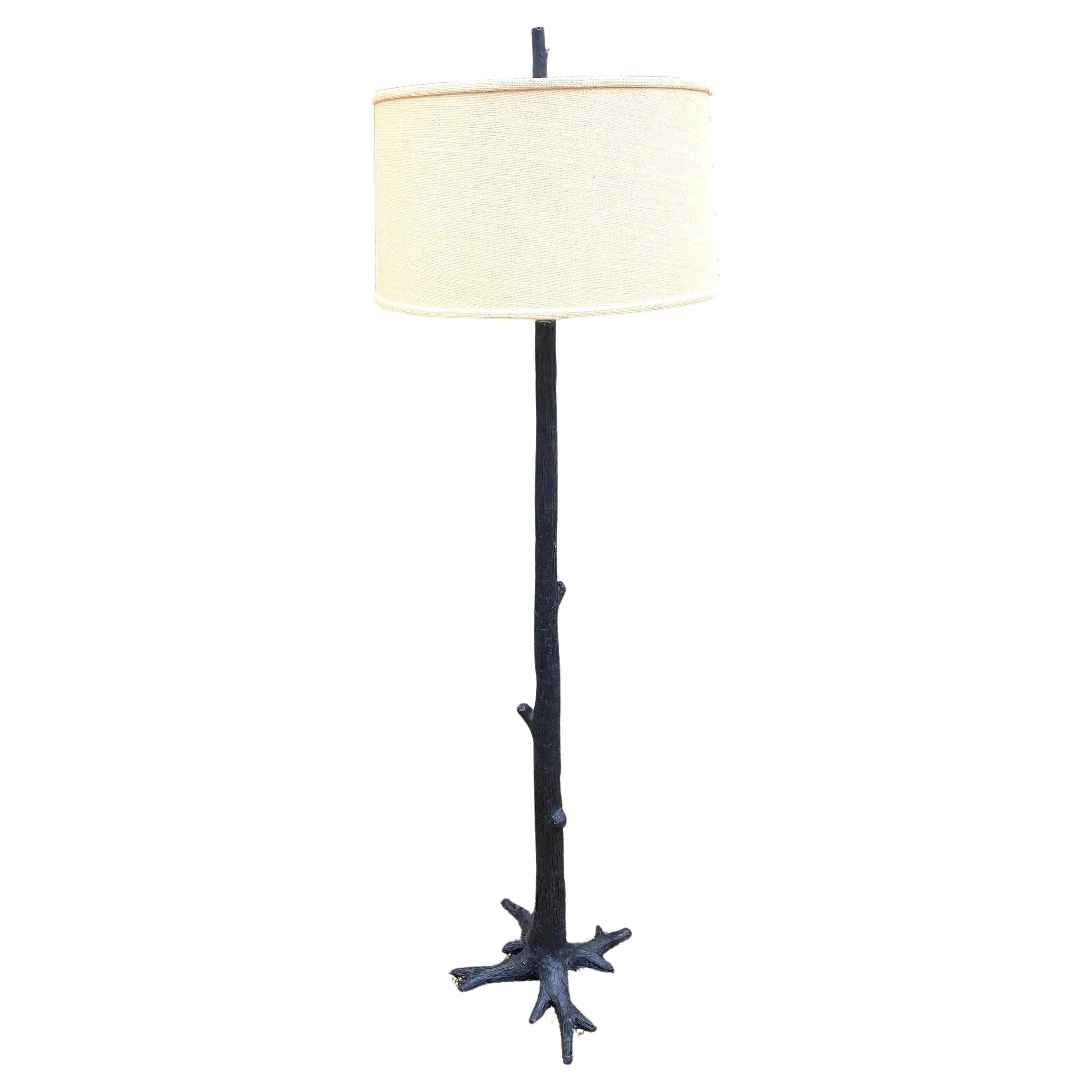 Metal Tree Form Floor Lamp For Sale