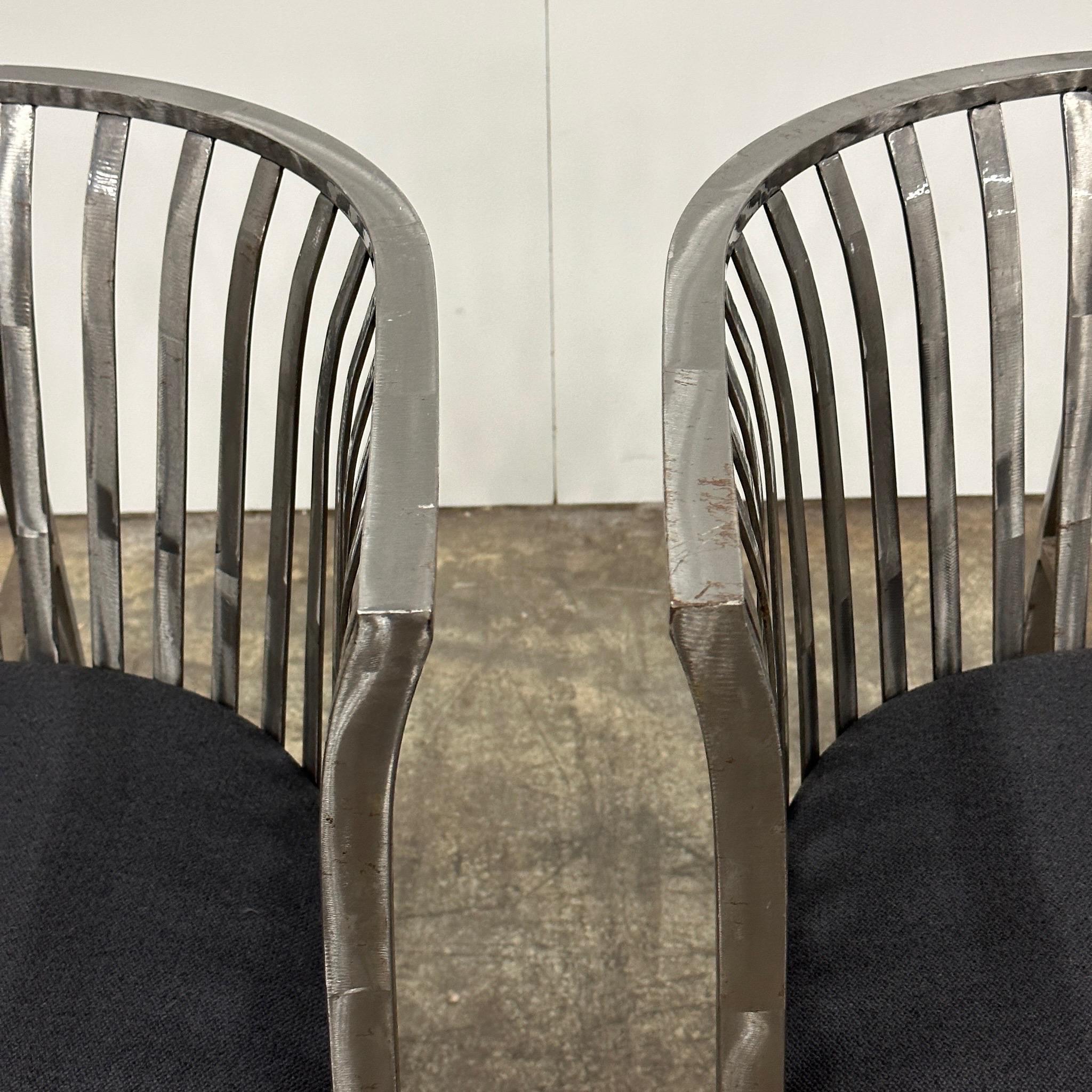 Metal Tub Chairs by Masterworks In Good Condition For Sale In Chicago, IL