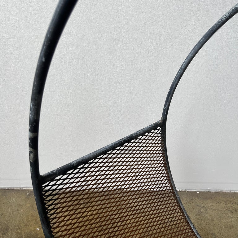 Metal Tubing and Mesh Circular Log Holder For Sale at 1stDibs