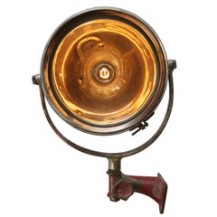 Metal Vintage Industrial American Chicago Fire Truck Clear Glass Spot Light