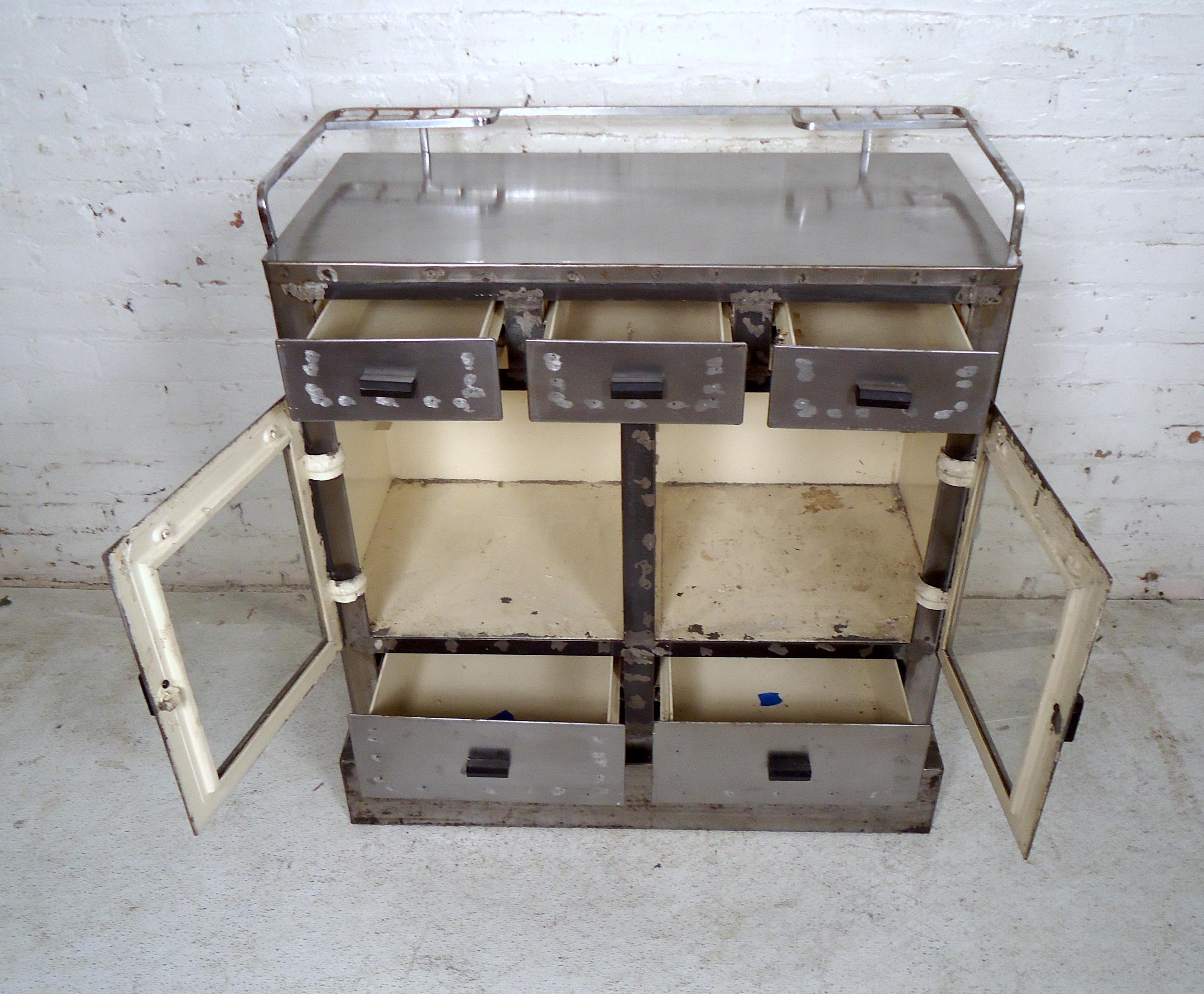 Metal Vintage Industrial Cabinet 3