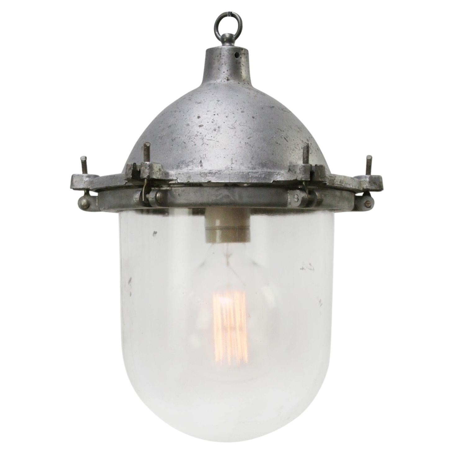Metal Vintage Industrial Clear Glass Pendant Light