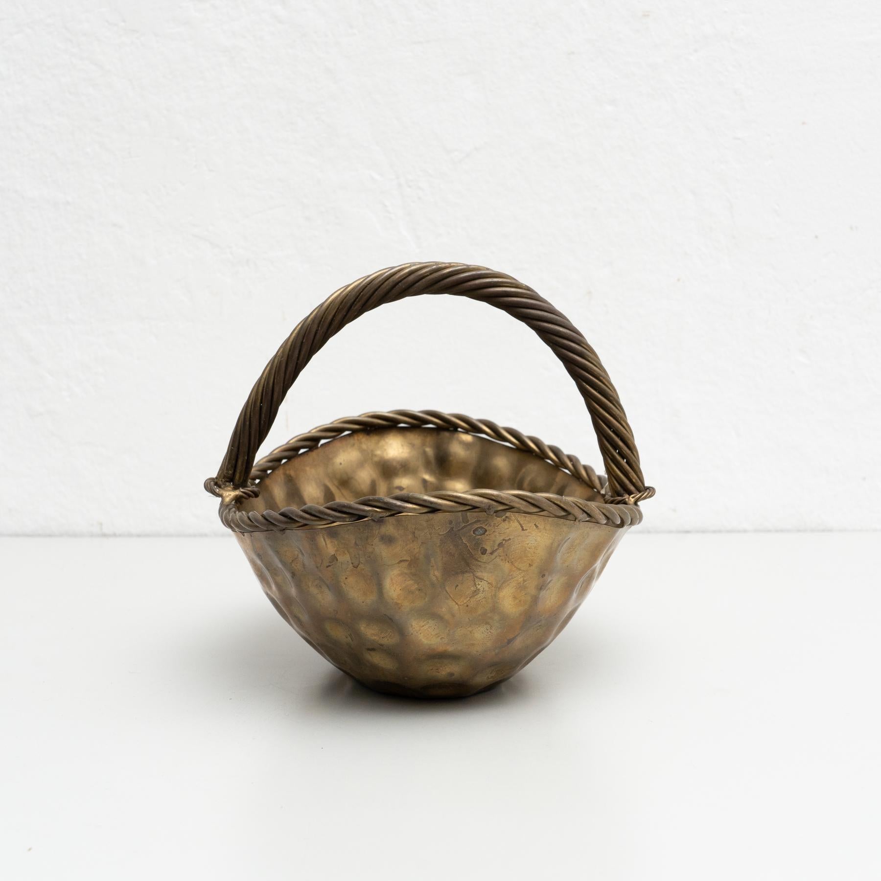 Métal Panier en métal vintage de style pique-nique, circa 1940 en vente