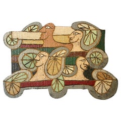 Metal wall decoration Alex Kosta signed and title weekend scramble 73