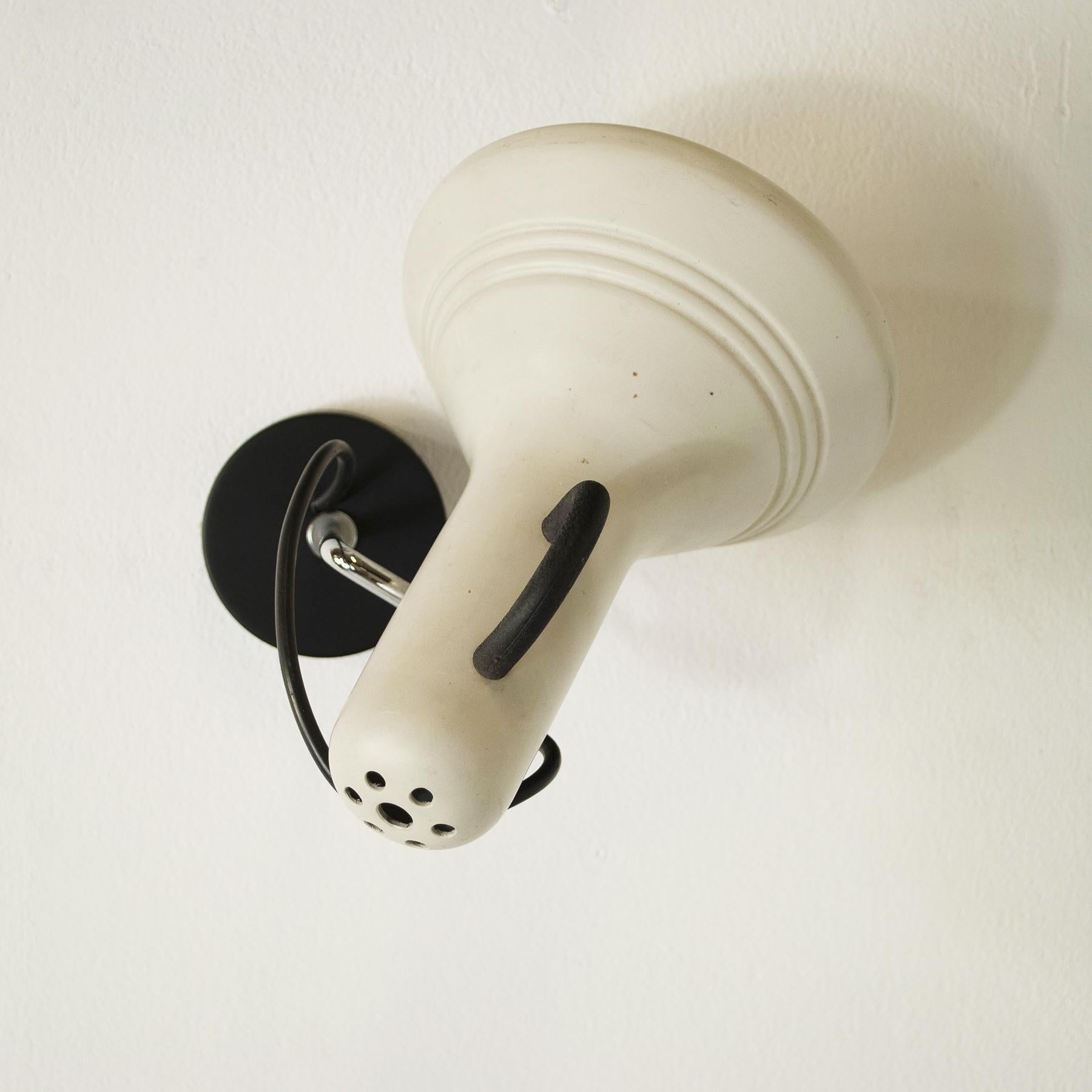 Italian Metal wall lamps late 1970s For Sale