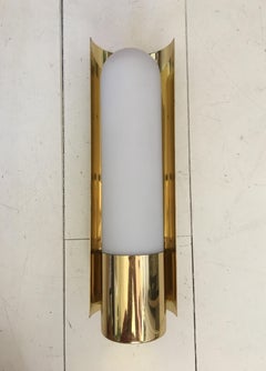 Metal Wall Light, Sconce by Glashütte Limburg