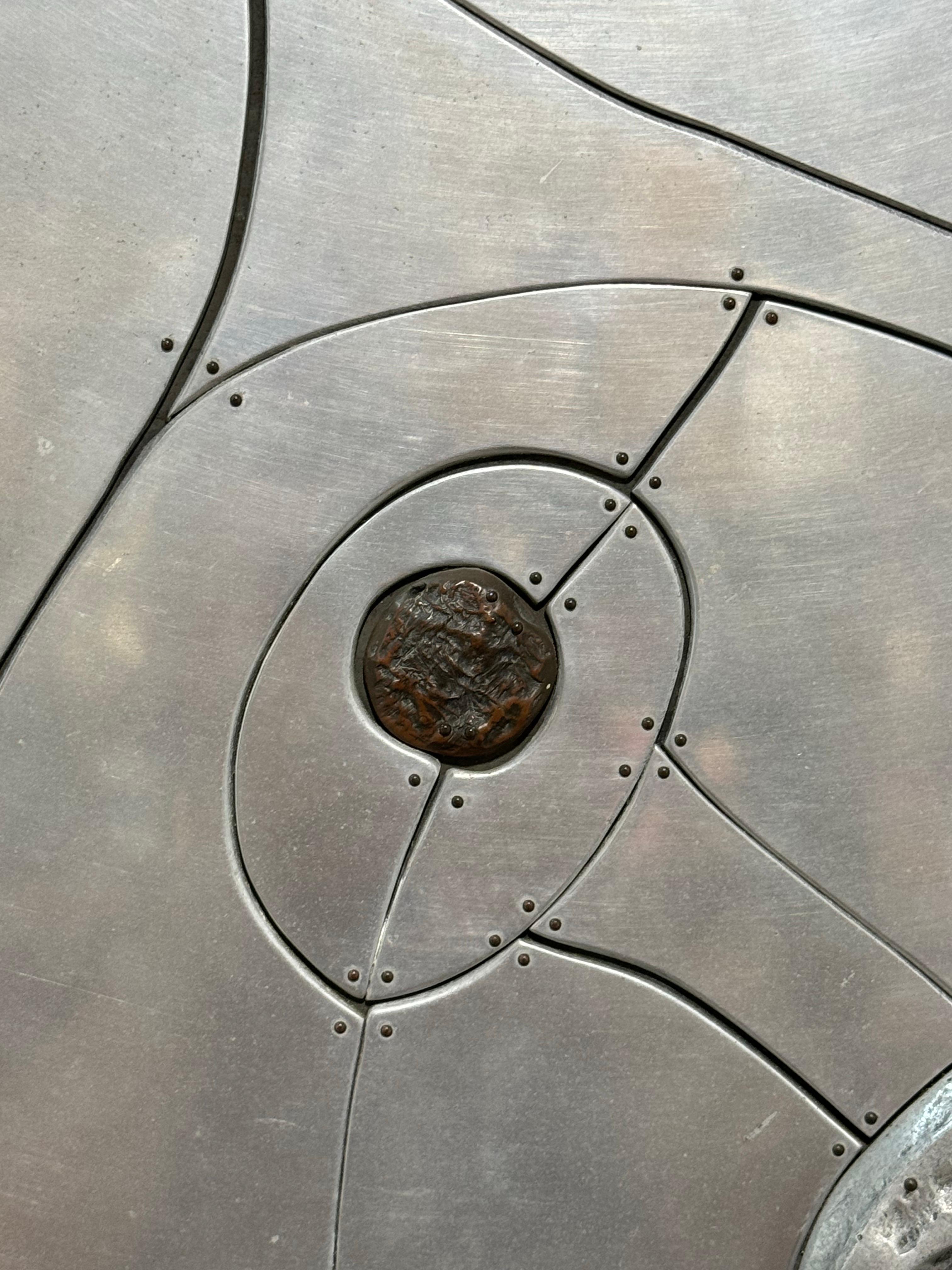 Metal Wall Relief by Charles Pebworth For Sale 5