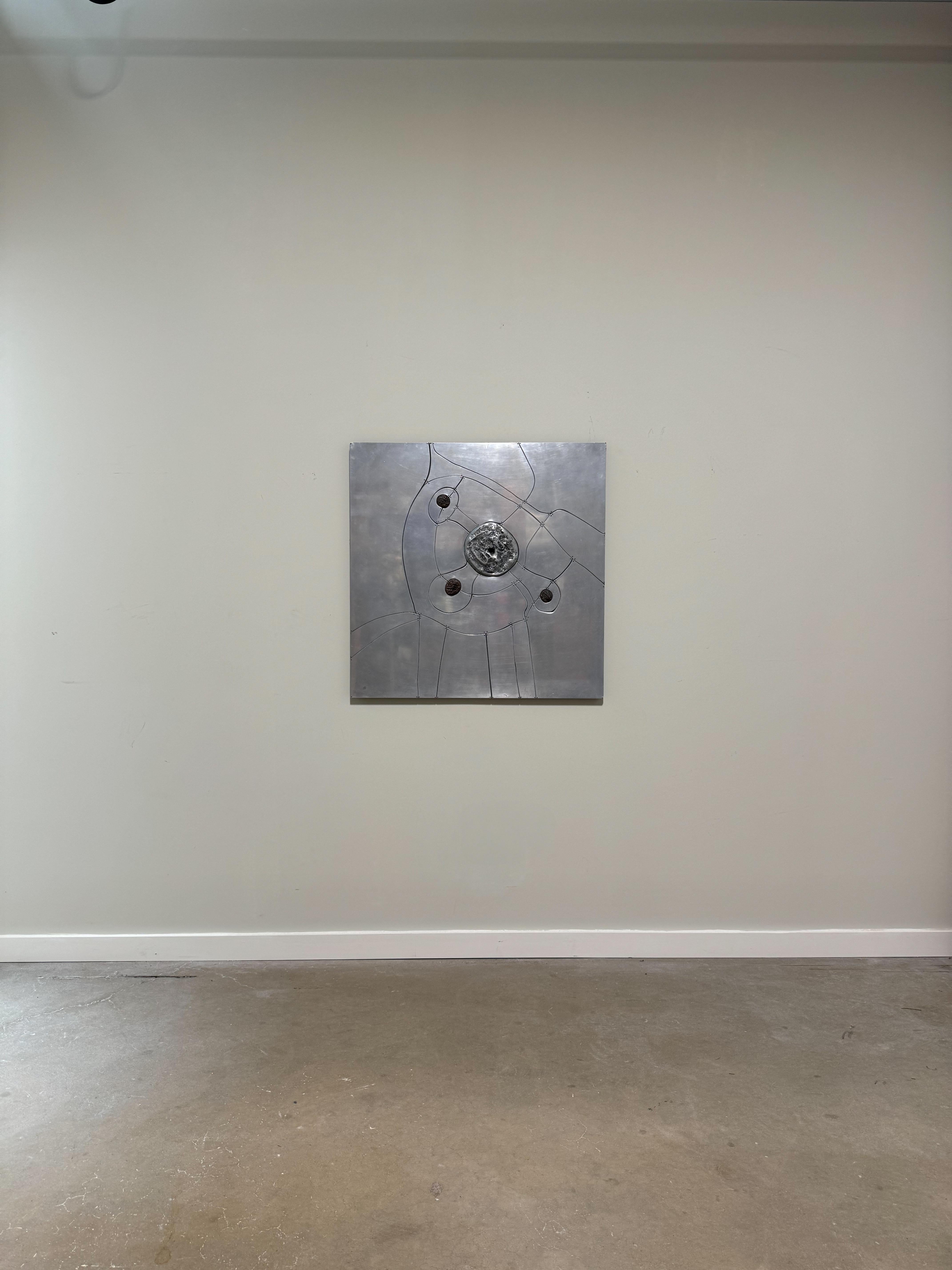 Metal Wall Relief by Charles Pebworth For Sale 7