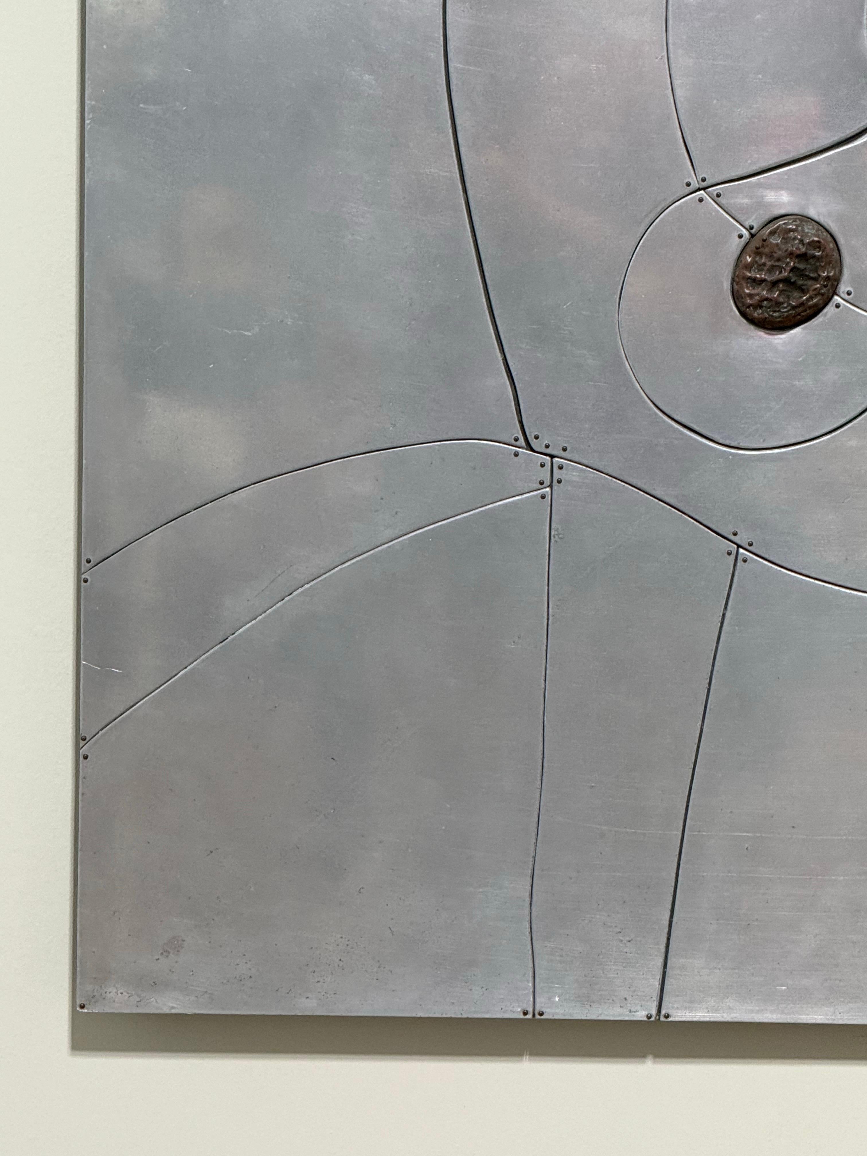 Metal Wall Relief by Charles Pebworth For Sale 12