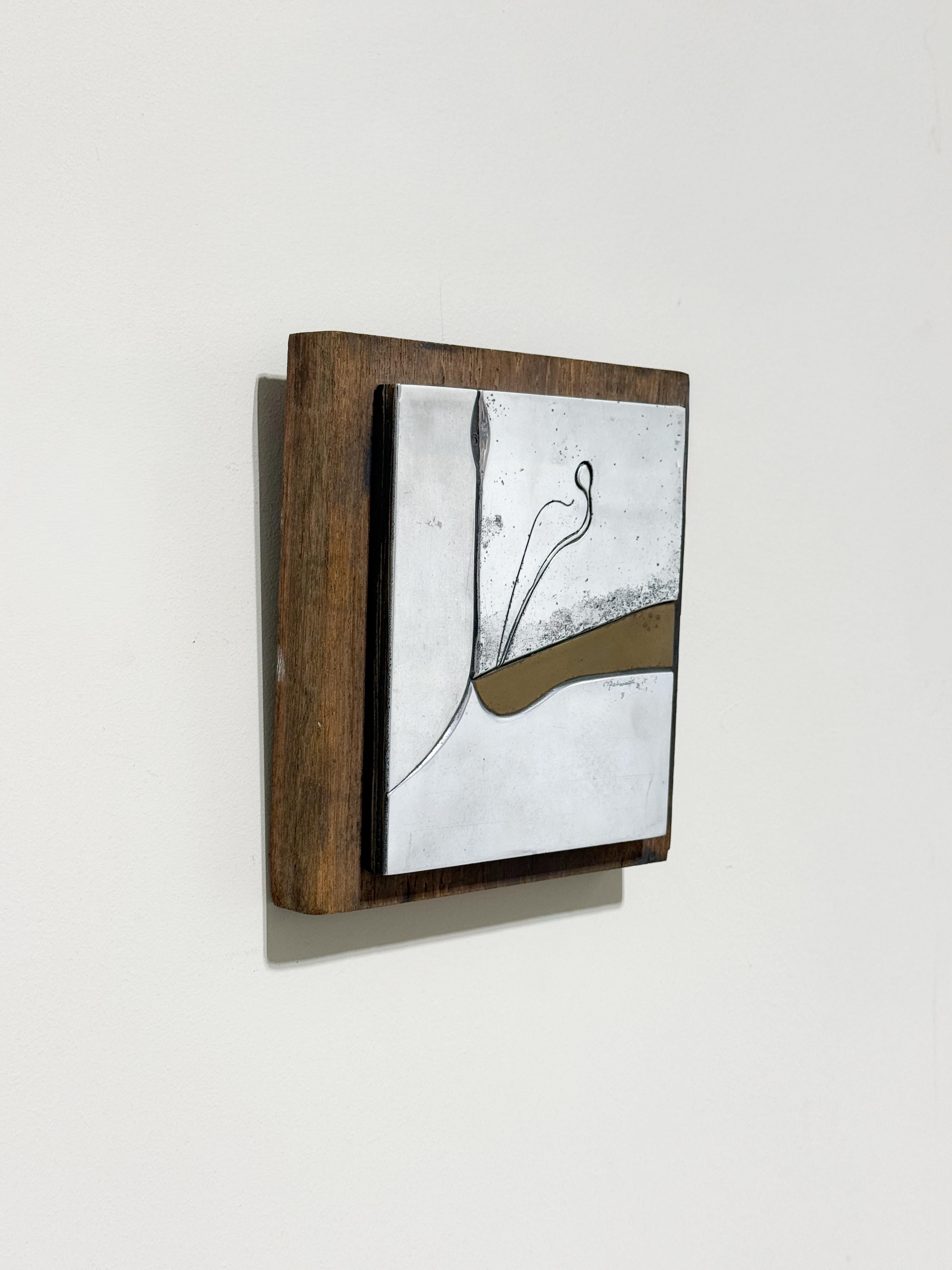 Alluminio Rilievo da parete in metallo di Charles Pebworth in vendita