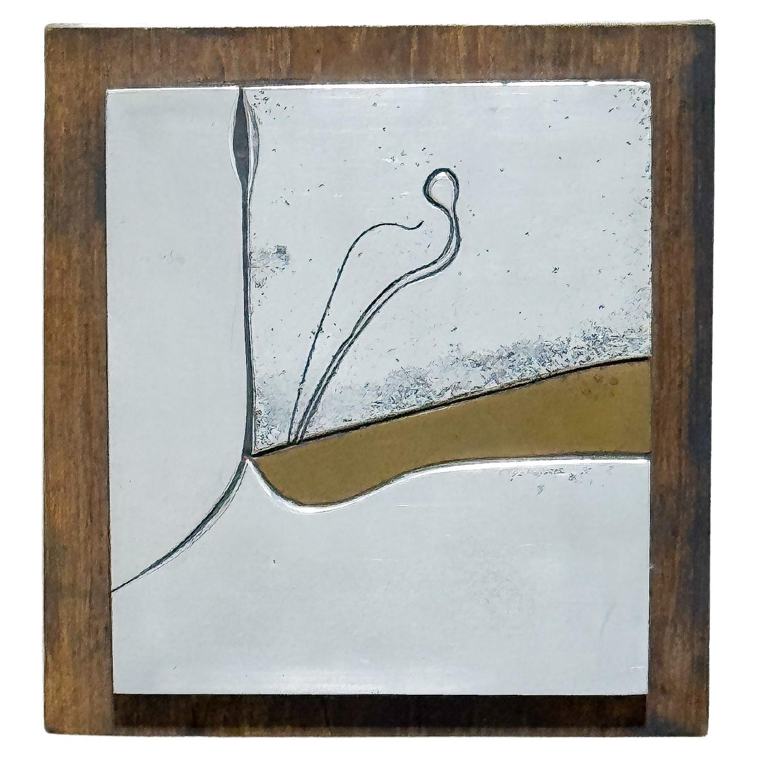 Metallwandrelief von Charles Pebworth