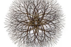 34"x34" Metal Wall Sculpture in Brass and Bronze #636. Available Now